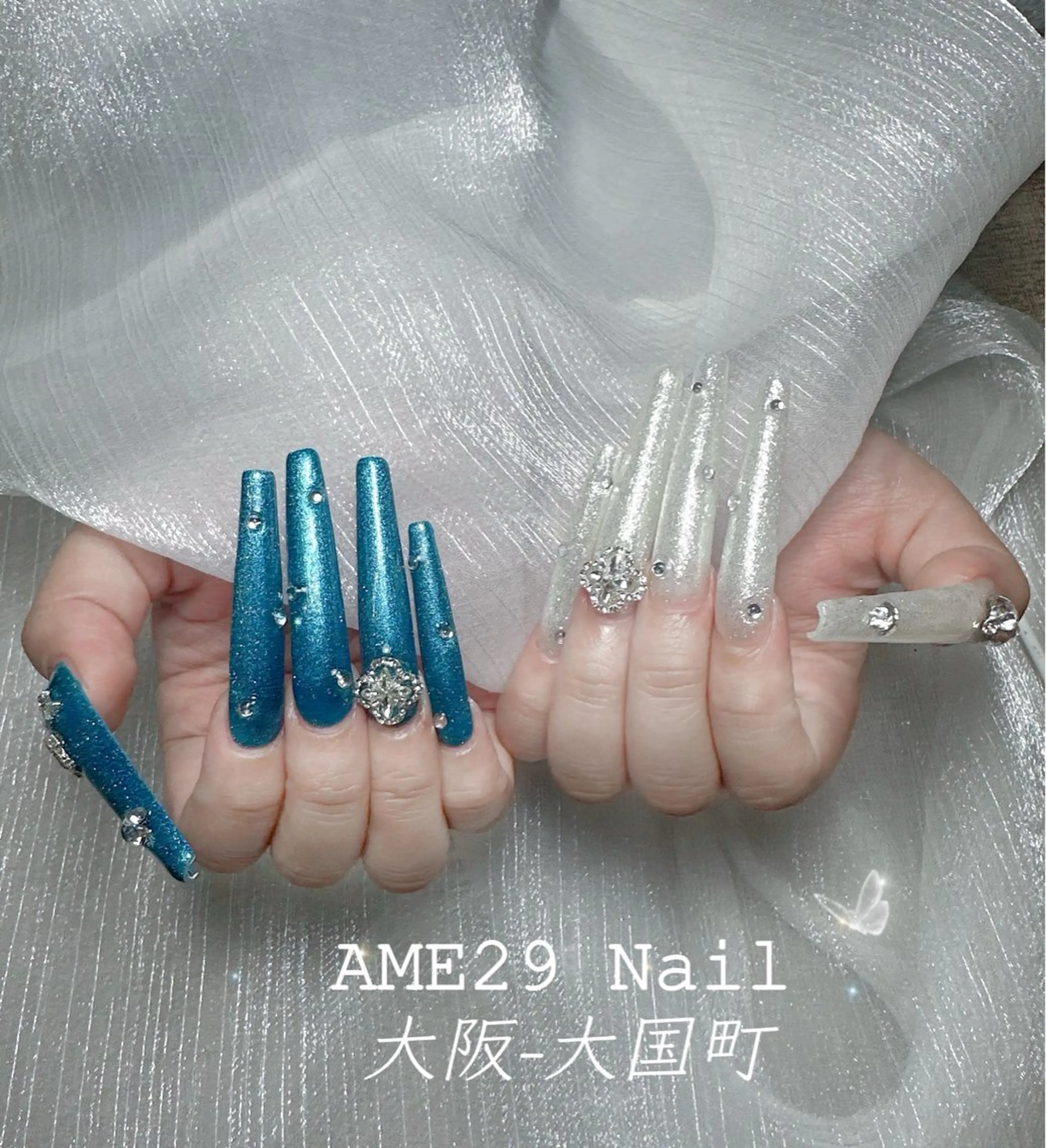 ネイル アートネイル ジェルネイル ロングネイル ワンカラーネイル シンプルネイル AME29 Nail ネイルサロンのネイルデザイン