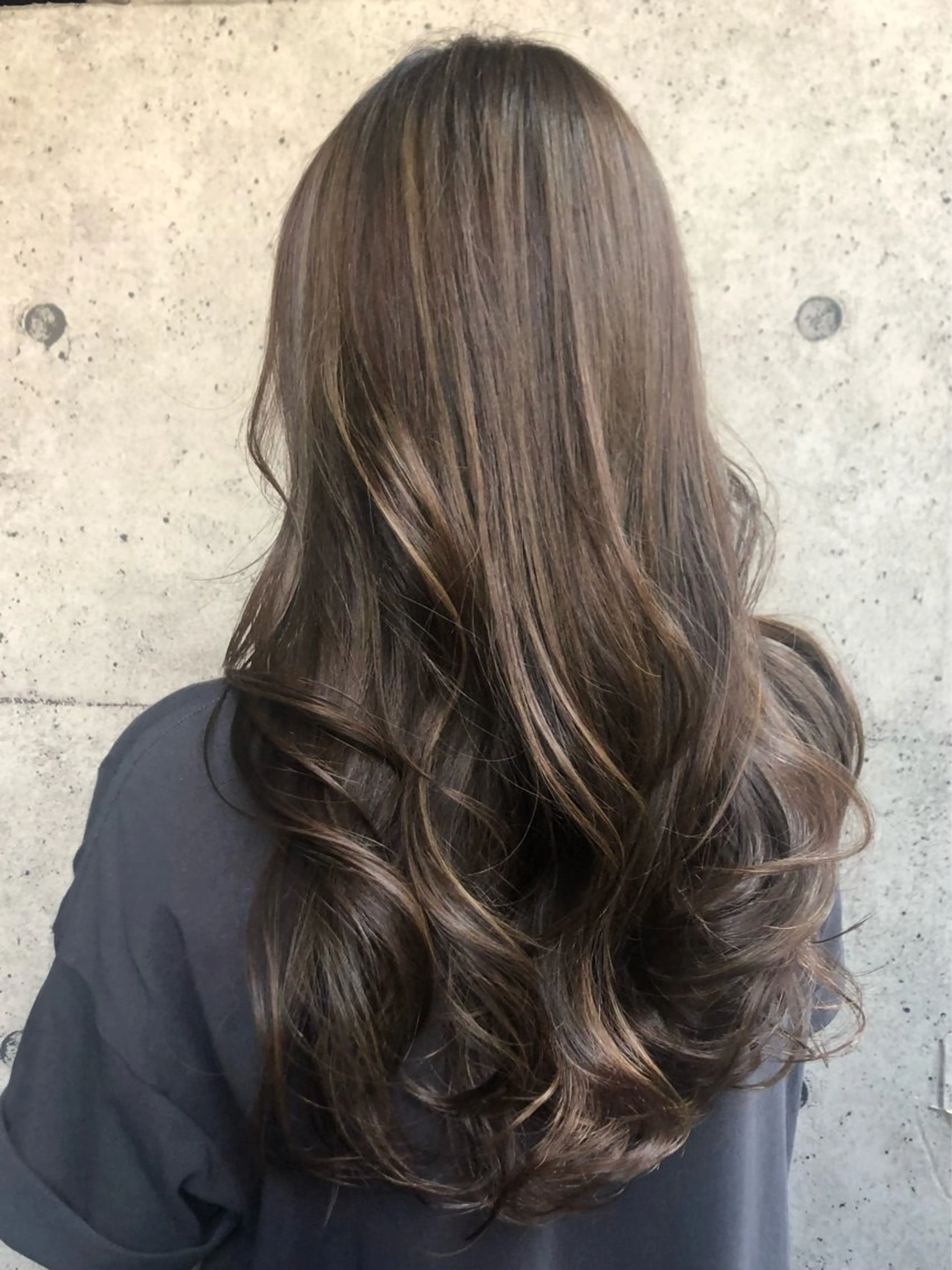 ロング カラー ブリーチ ハイライトカラー ハイライト 💙あかみね 💙（mine）のヘアスタイル