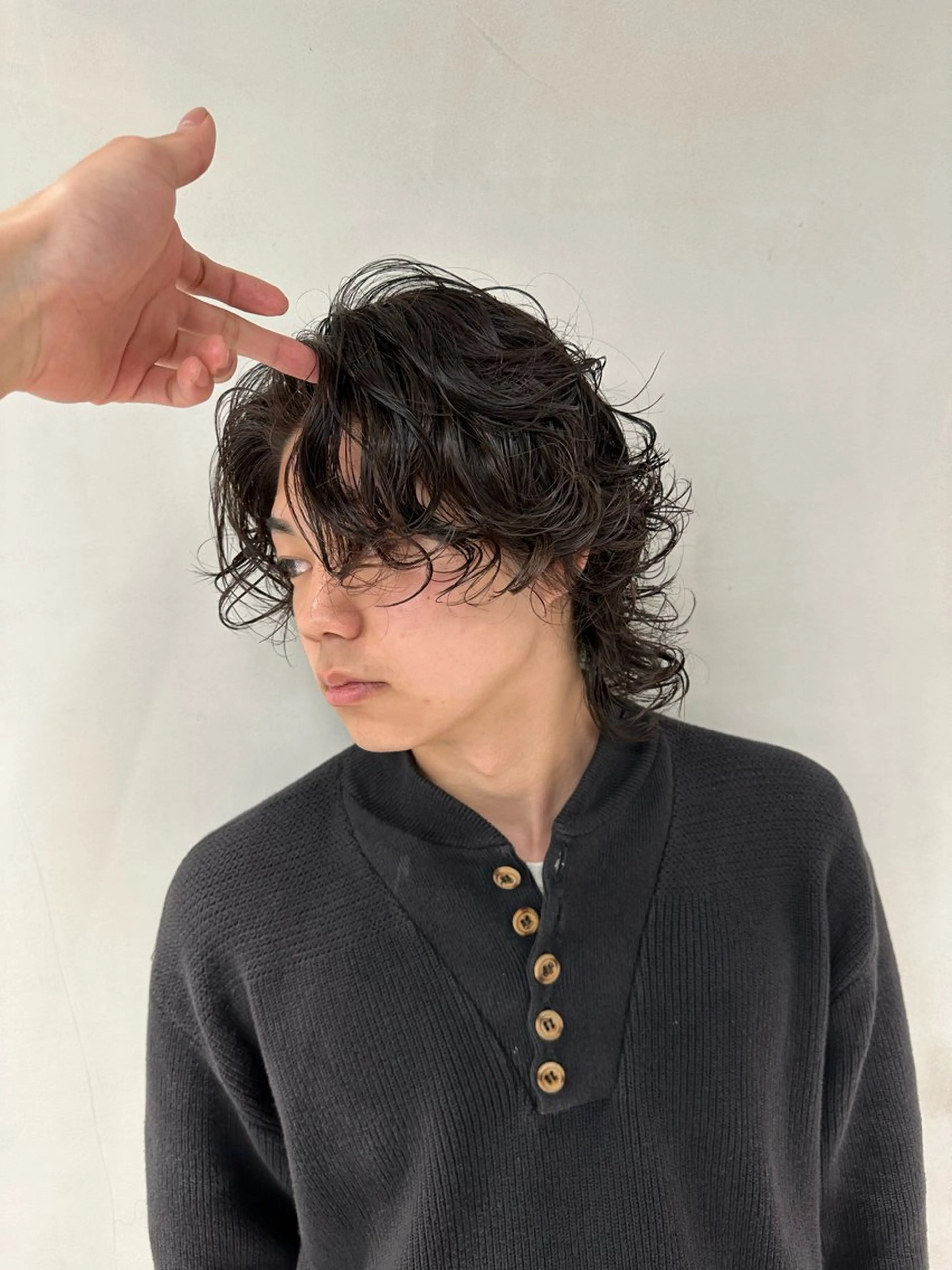 ミディアム パーマ メンズ 丸山飛鳥/メンズ /パーマ/千歳烏山のヘアスタイル