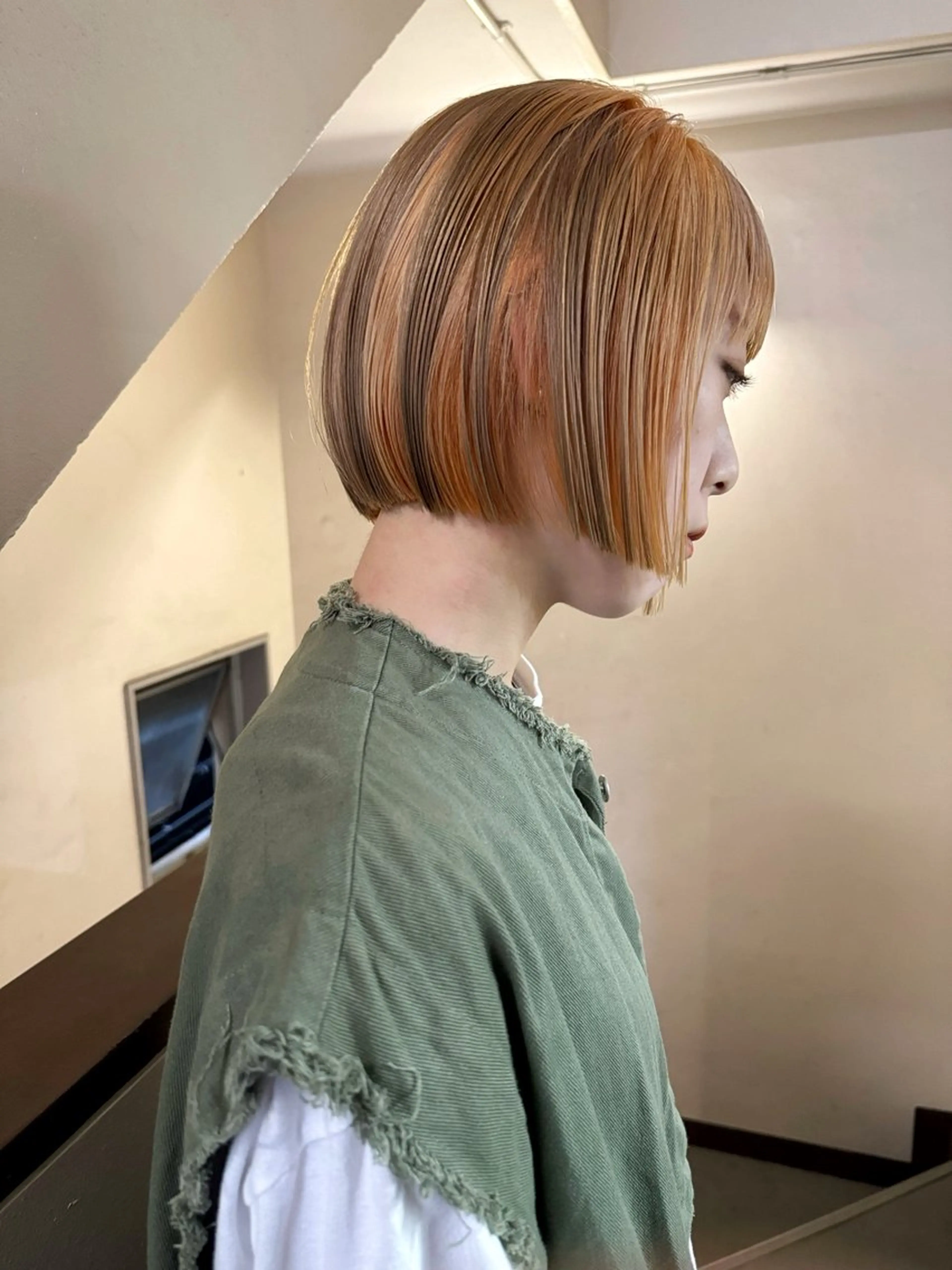 ショート カラー ヘアアレンジ 丸山渉/表参道 レイヤーボブのヘアスタイル