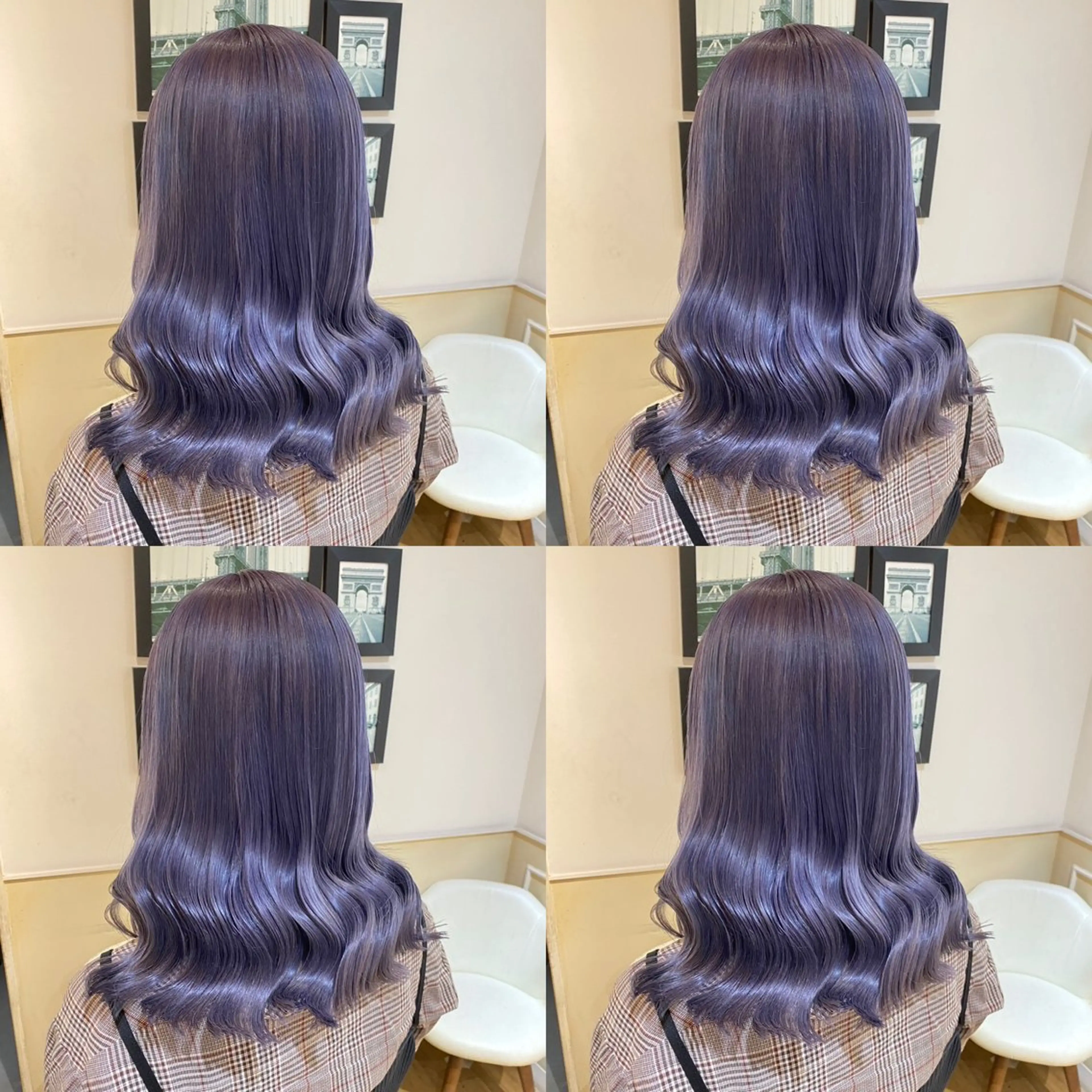 ロング カラー ブルーカラー ブルーラベンダー ラベンダーカラー 髪質改善 店長✨髪質改善✖️ 透明感カラー／純大のヘアスタイル