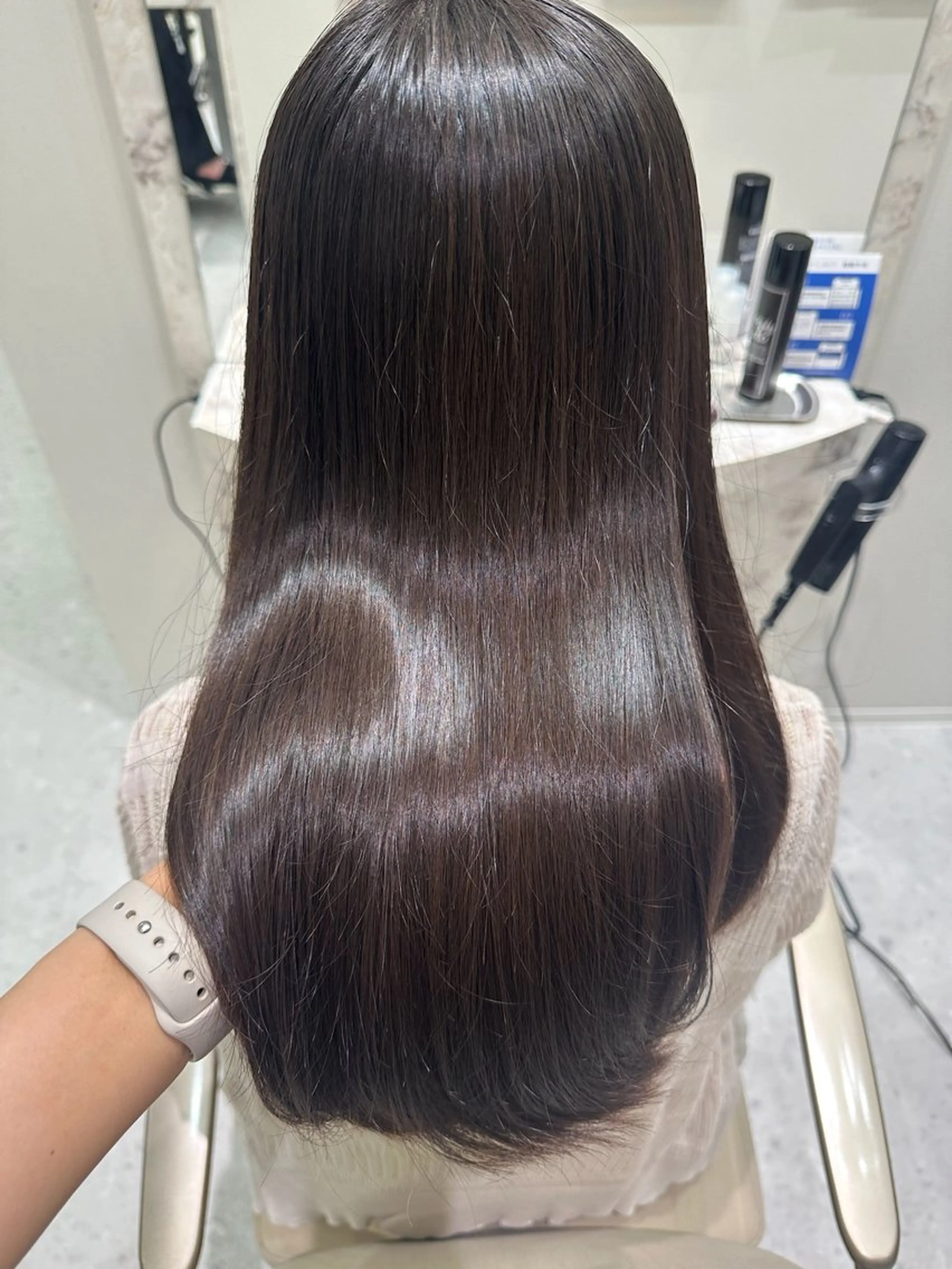 ロング カラー カット ヘアカラー 縮毛矯正 トリートメント 韓国レイヤー✨ yasuko銀座のヘアスタイル