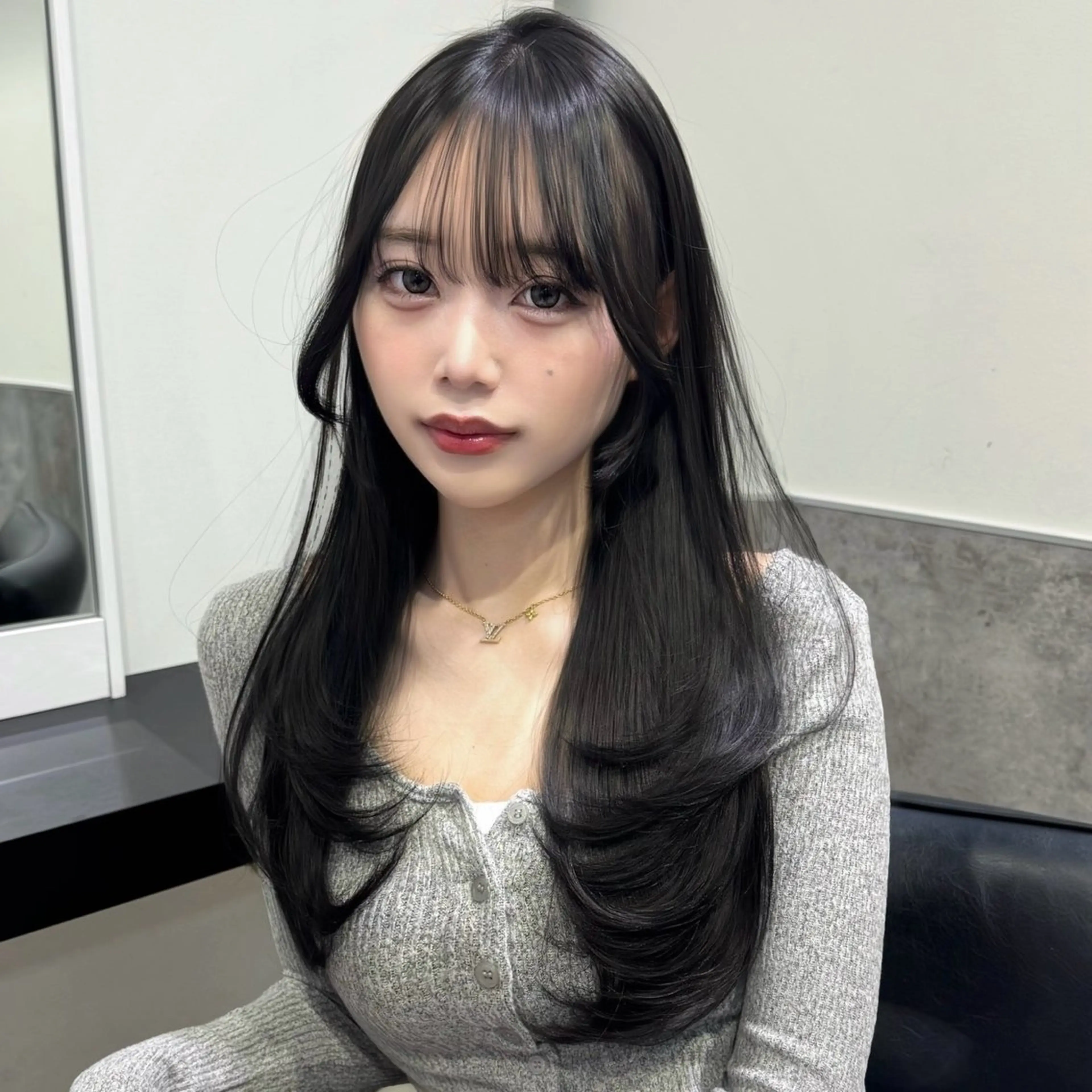 ロング カラー 透明感カラー 韓国風ヘア レイヤーカット カット ヘアカラー トリートメント GO TODAY 原宿Verno店所属・韓国系支持率No.1 レイヤー特化/きょうのヘアスタイル