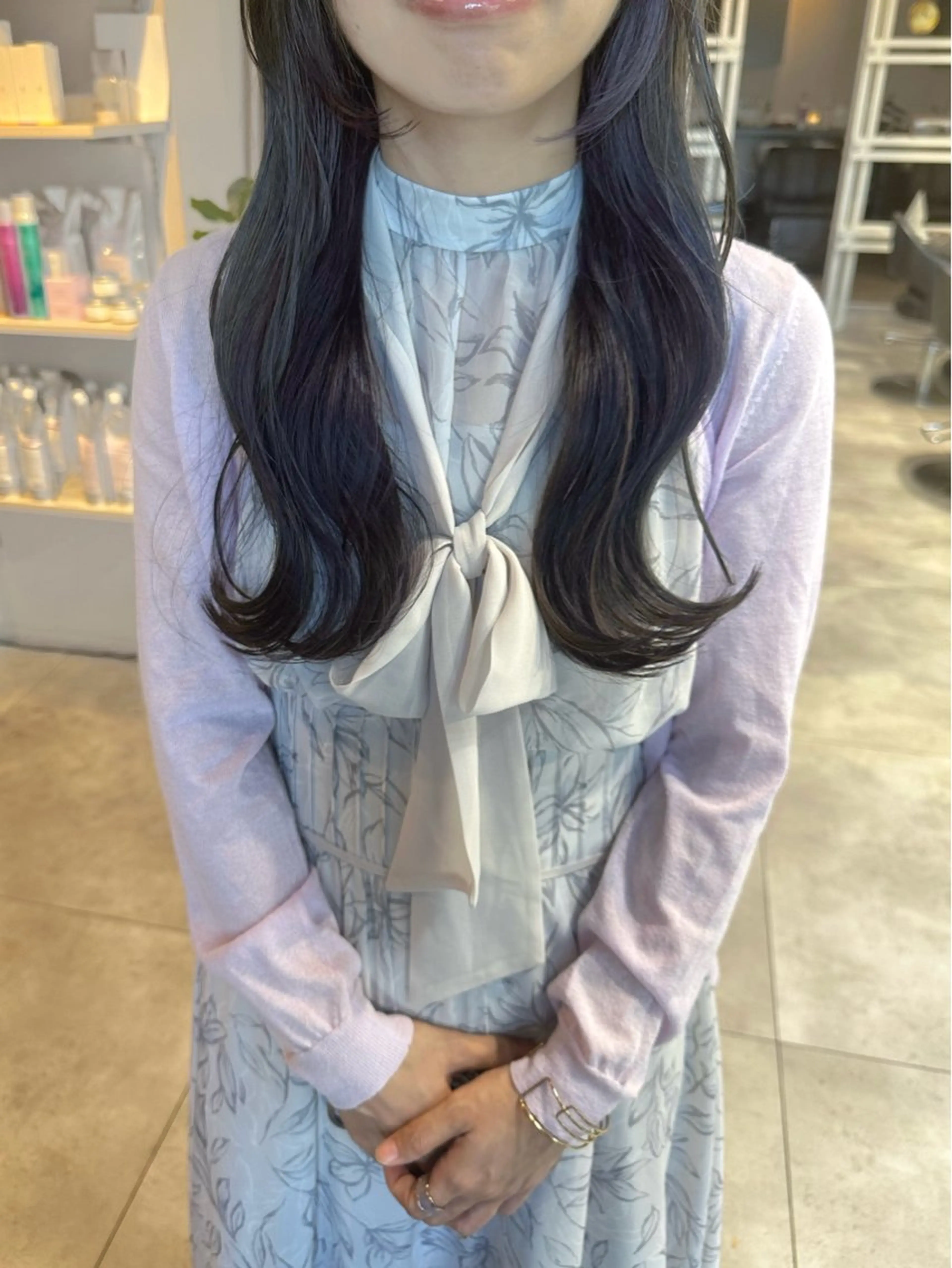 セミロング カラー カット ヘアカラー トリートメント 透明感カラー/ボブ /佐藤伶のヘアスタイル