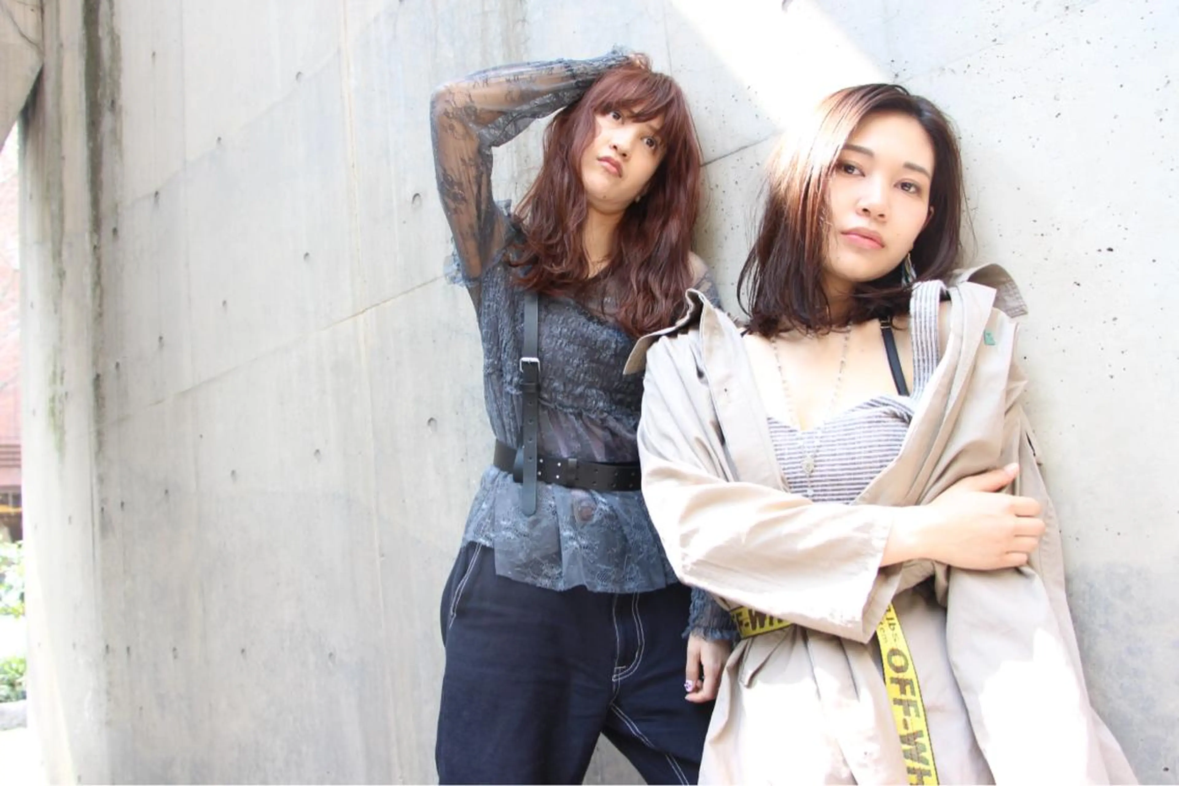 セミロング カラー パーマ 安達 俊亮のヘアスタイル