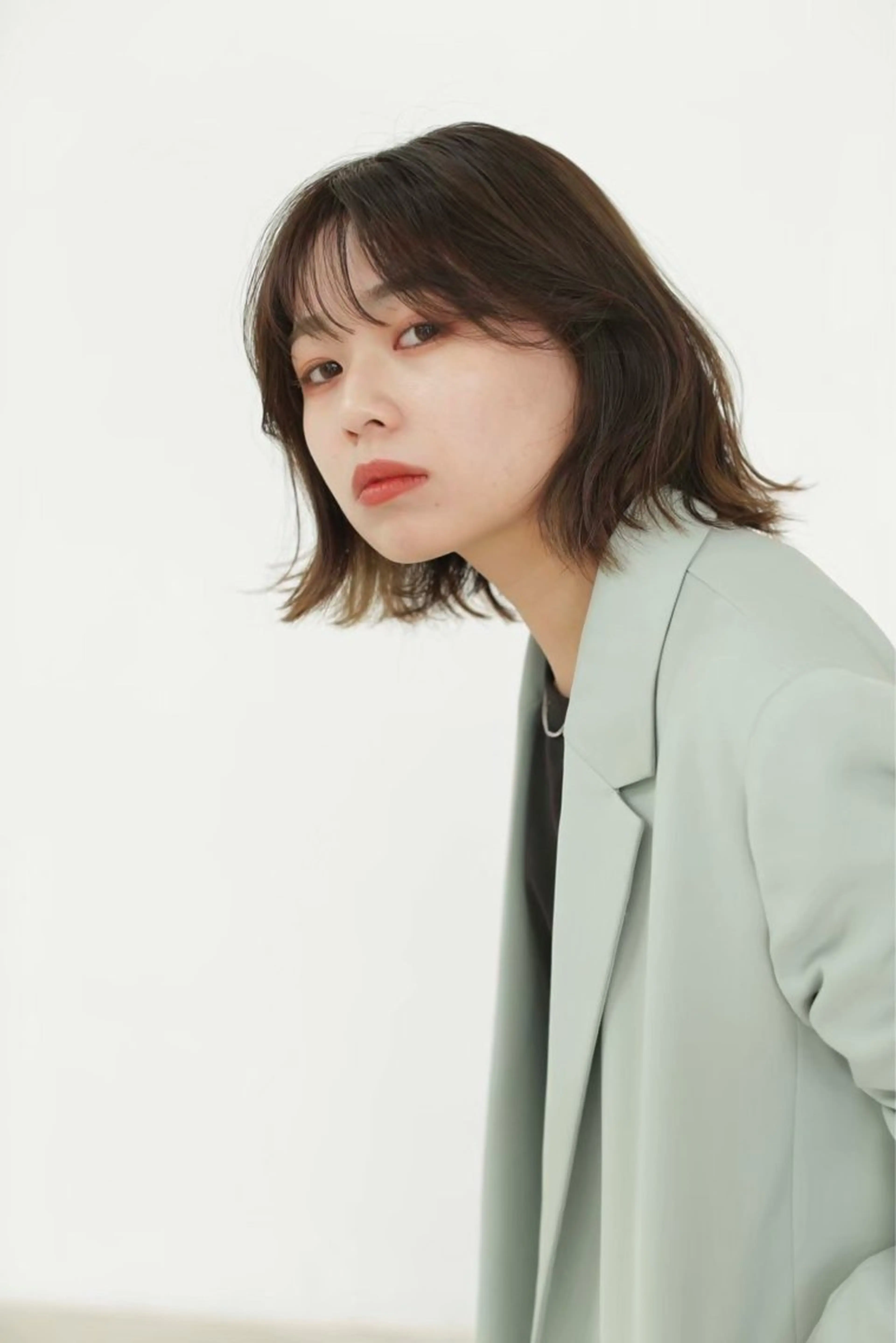 ミディアム カラー パーマ 松尾 空唯希のヘアスタイル