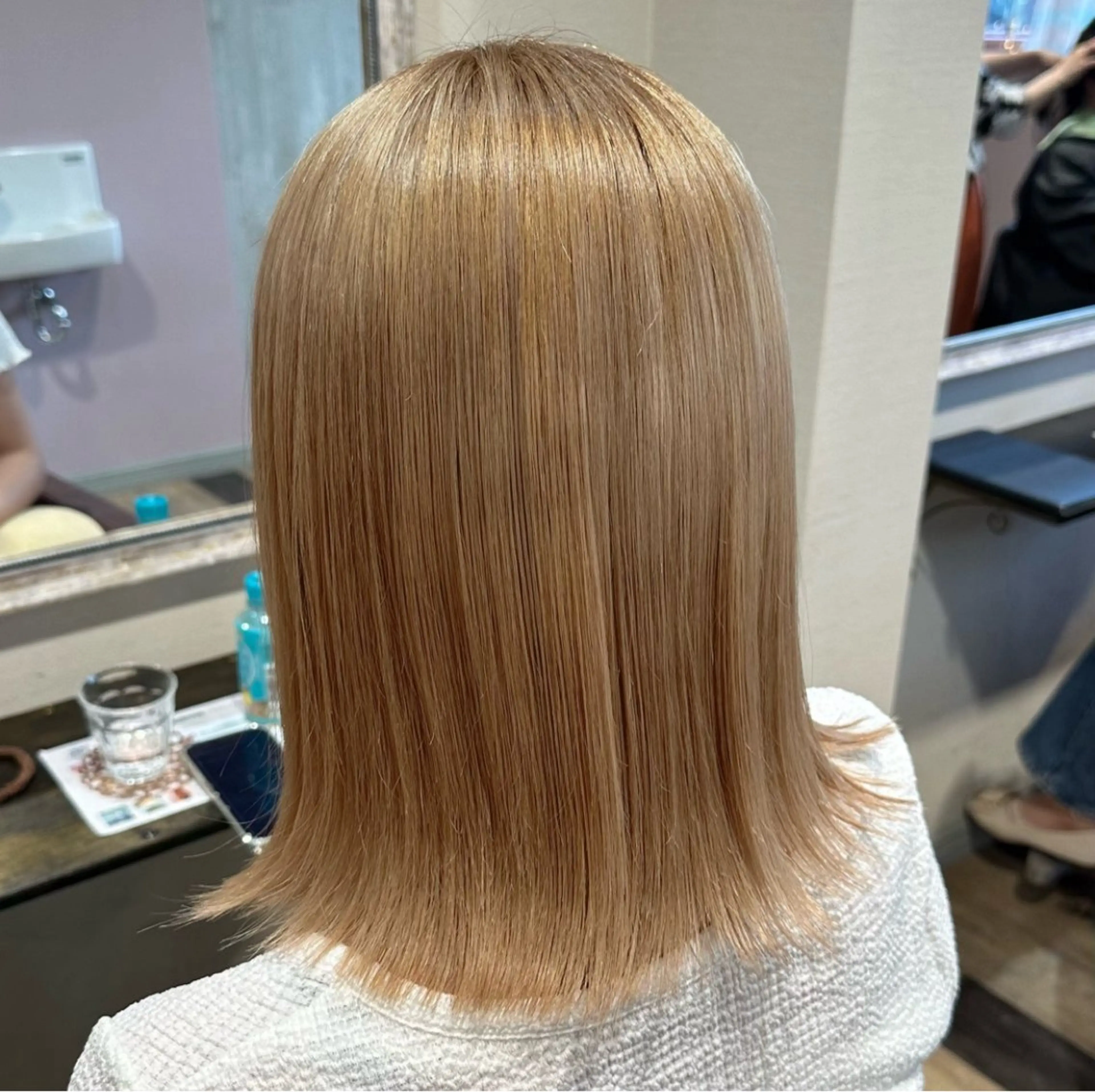 ミディアム カラー カット ヘアカラー トリートメント 柔らかいcolor ￤韓国￤🩰マユ🩰のヘアスタイル