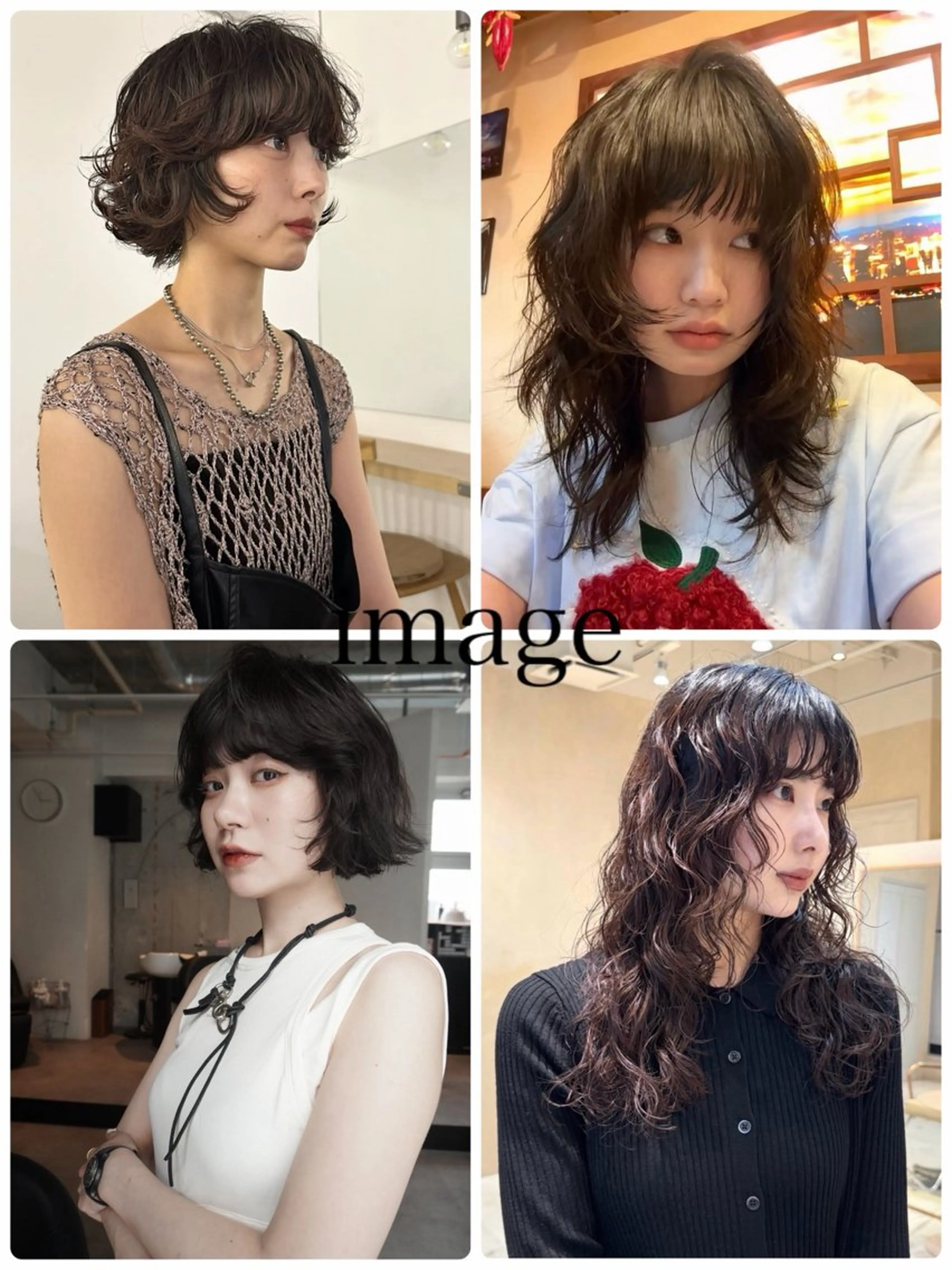 似合わせデザインカット＋クリームケアパーマ＋TRの写真