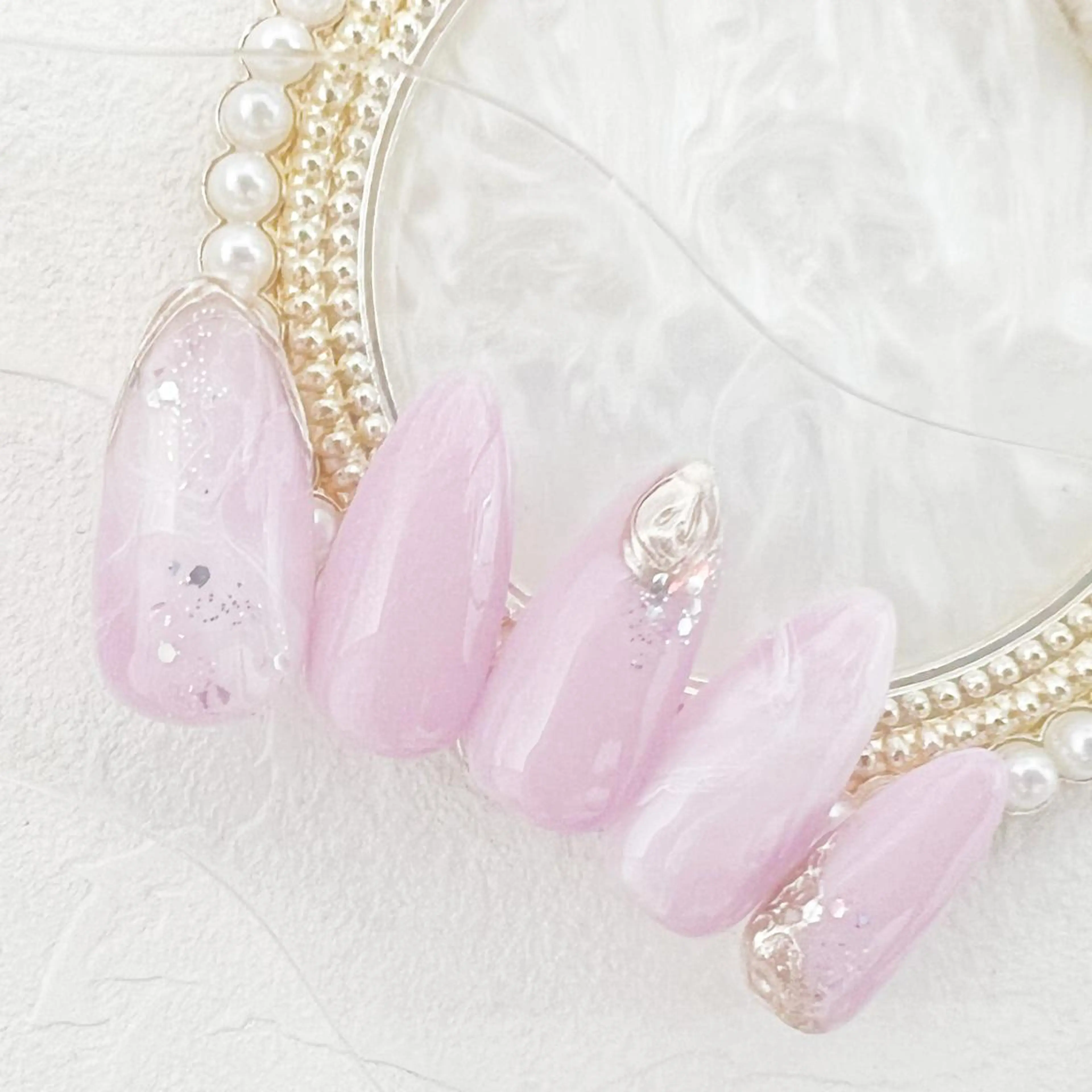ネイル ニュアンスネイル パープル rouse nail RISATOのネイルデザイン