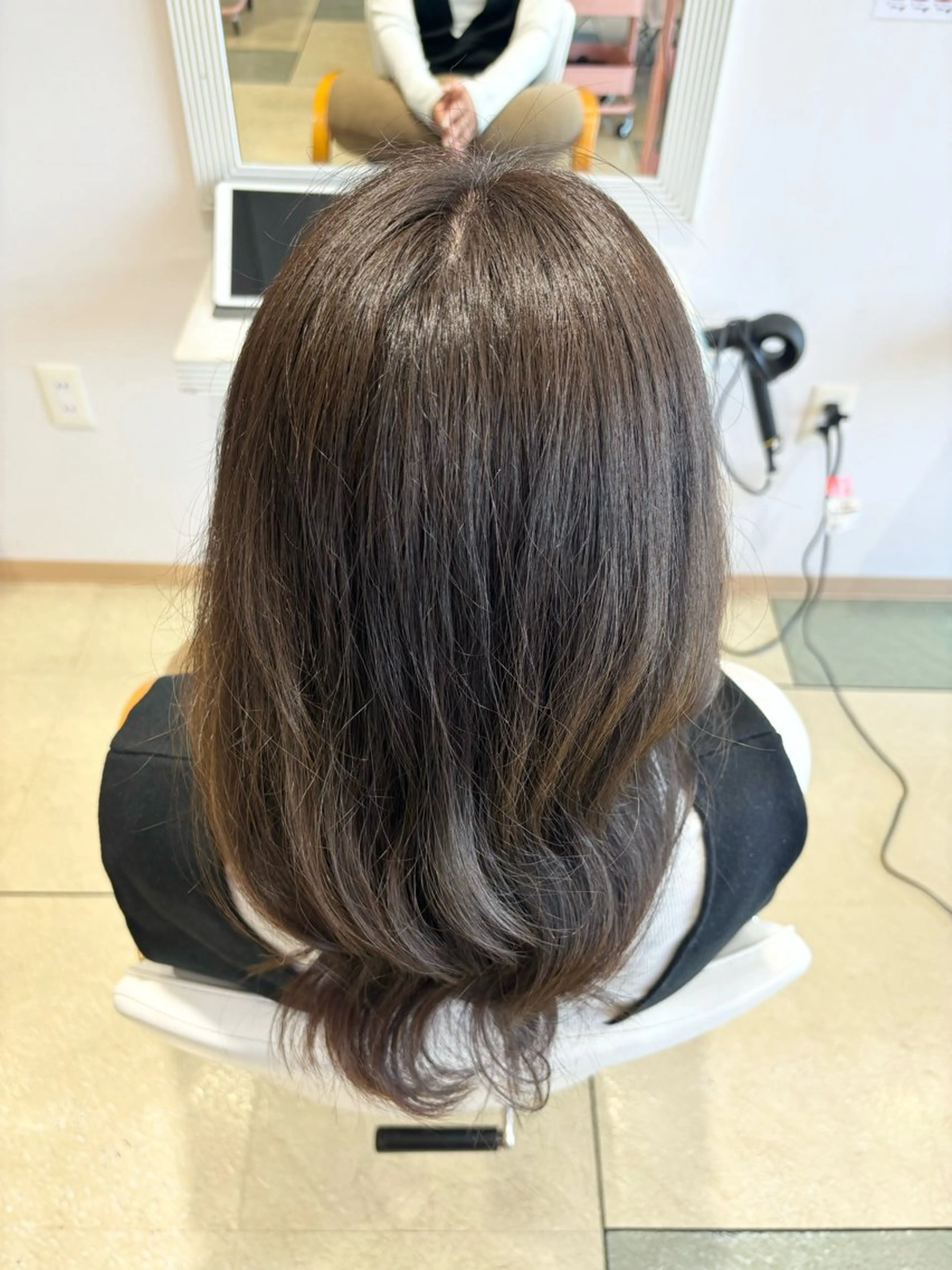 セミロング カラー 透明感カラー/ くびれヘア/ユウユのヘアスタイル