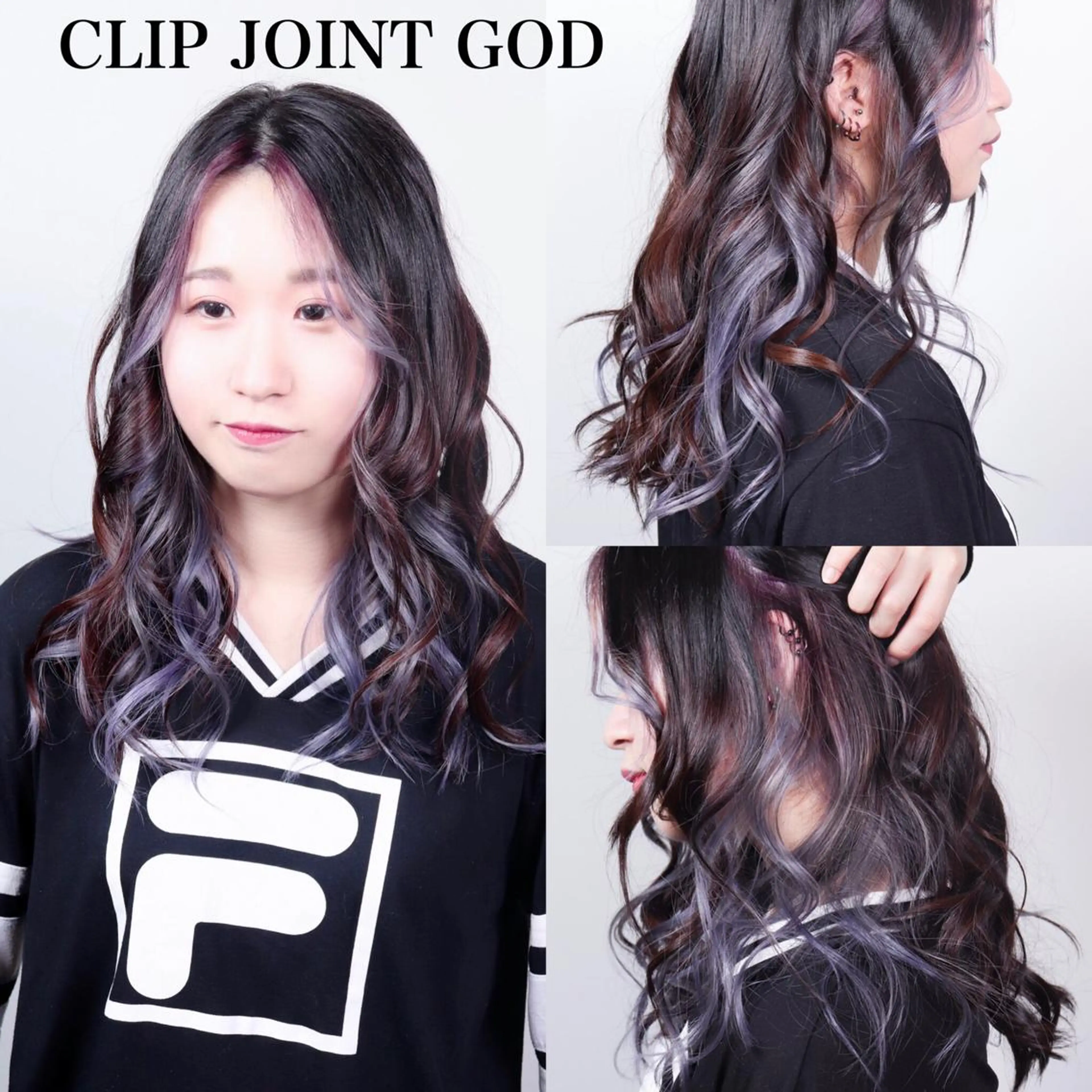 セミロング カラー イヤリングカラー 顔周りカット ヘアカラー 今泉 周のヘアスタイル