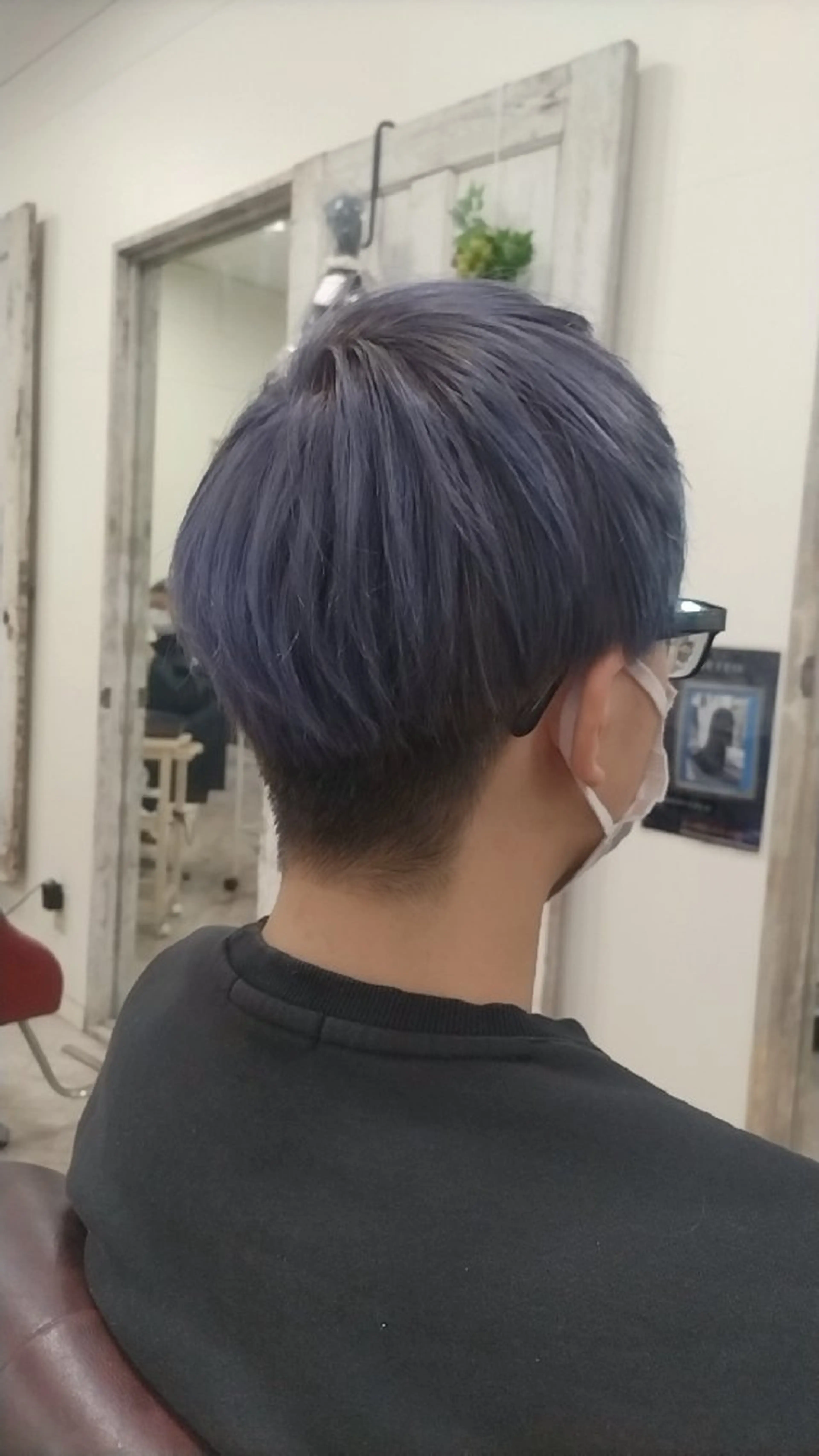 メンズ カラー ラベンダーカラー 磯崎 美幸のヘアスタイル