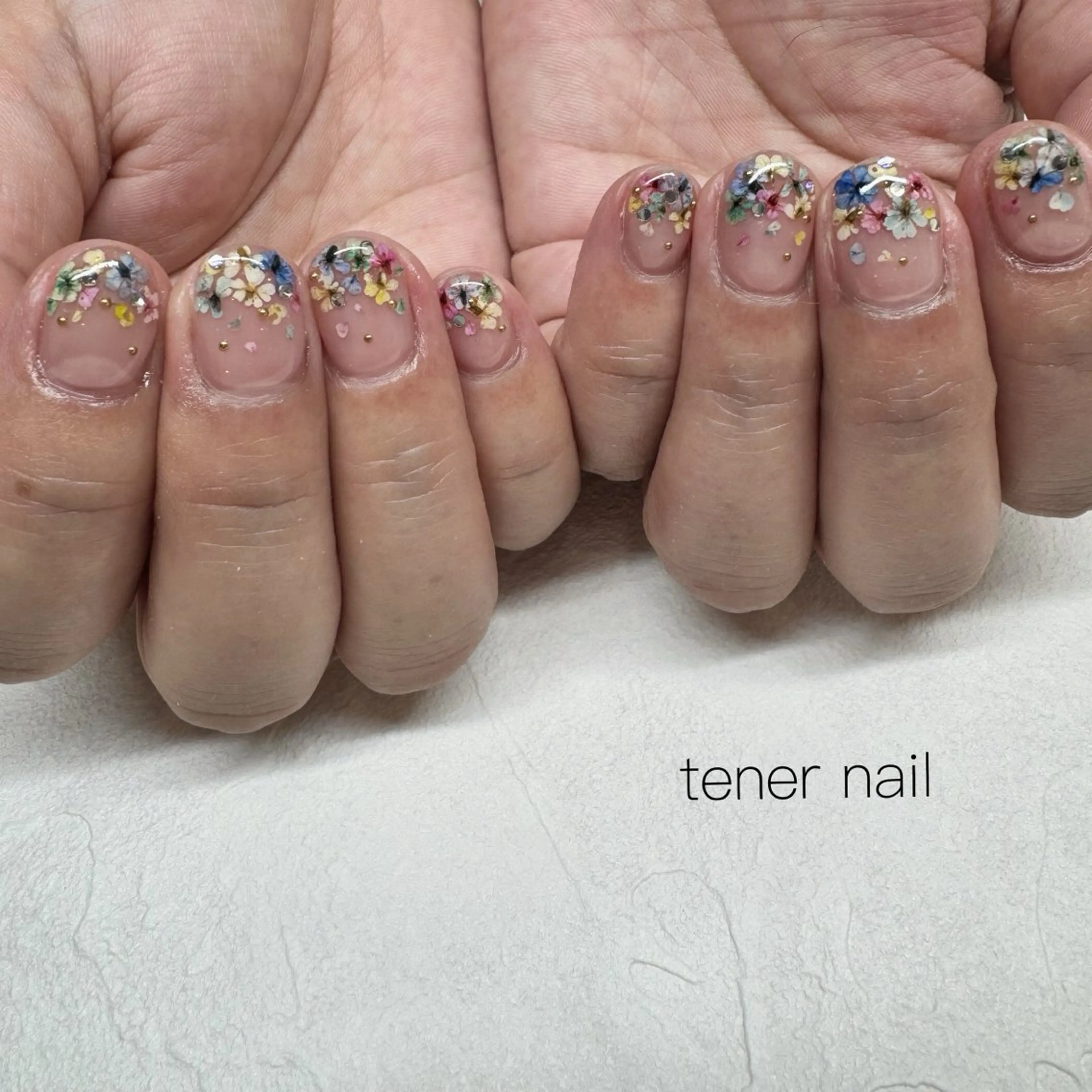 ネイル フラワーネイル ハンドネイル テネルネイル tener nailのネイルデザイン