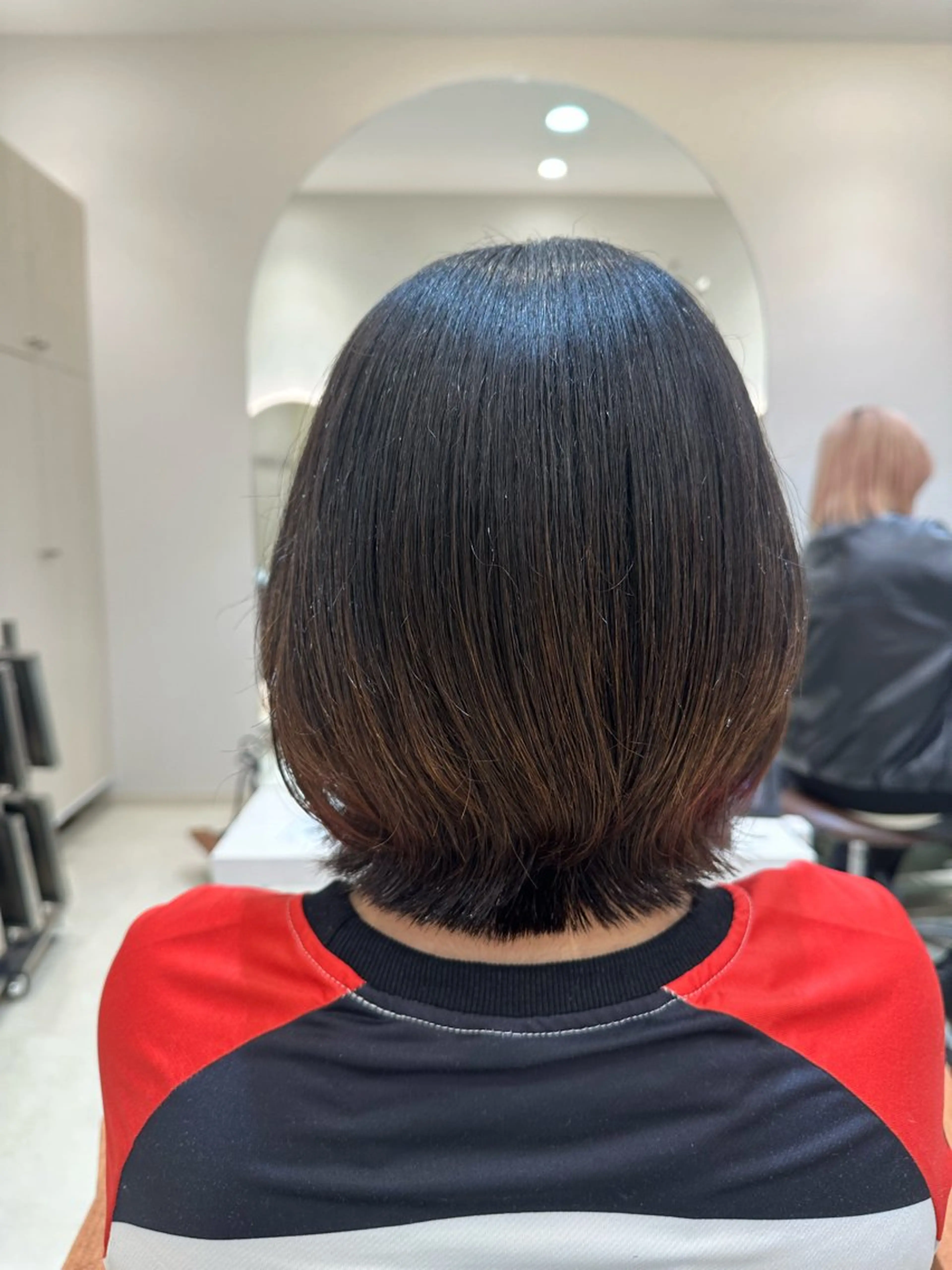 ミディアム くびれヘア レイヤーカット VISAGE dio /みゆのヘアスタイル