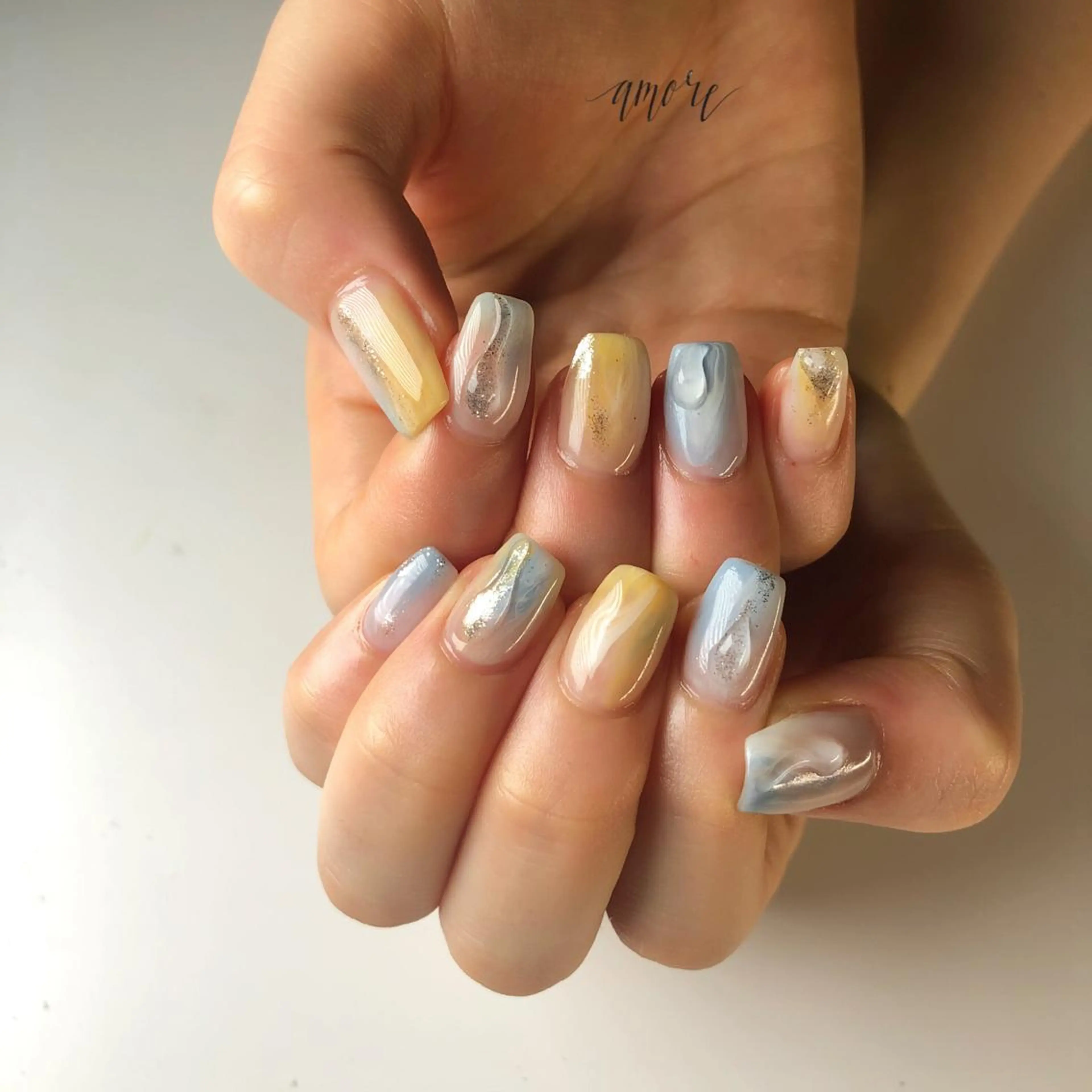 ネイル アートネイル ジェルネイル 氷ネイル・うるうるネイル マグネットネイル ミラーネイル You kyehwaのネイルデザイン