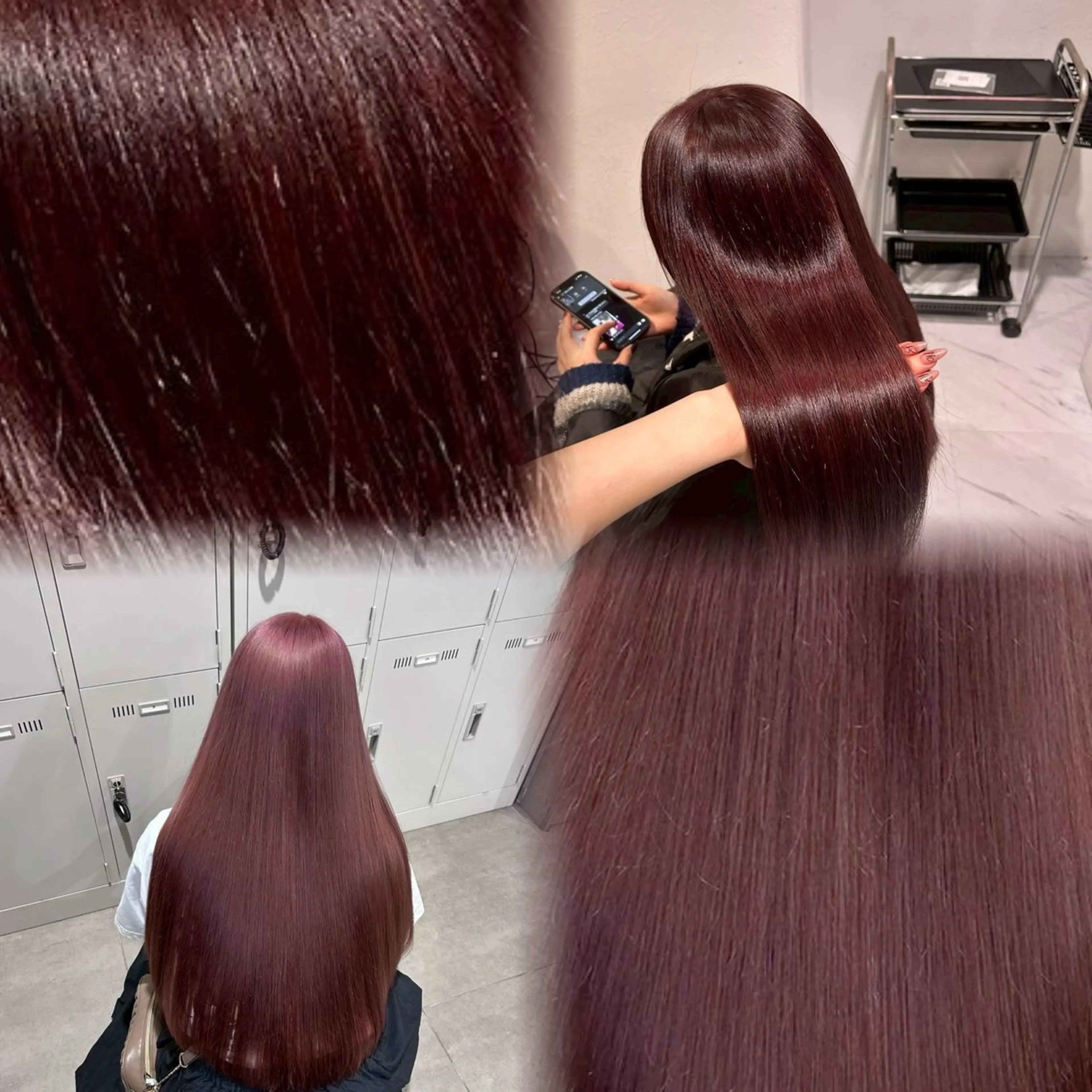 ロング カラー ヘアアレンジ メンズ ヘアカラー トリートメント さくら🍒 暖色カラー/髪質改善のヘアスタイル