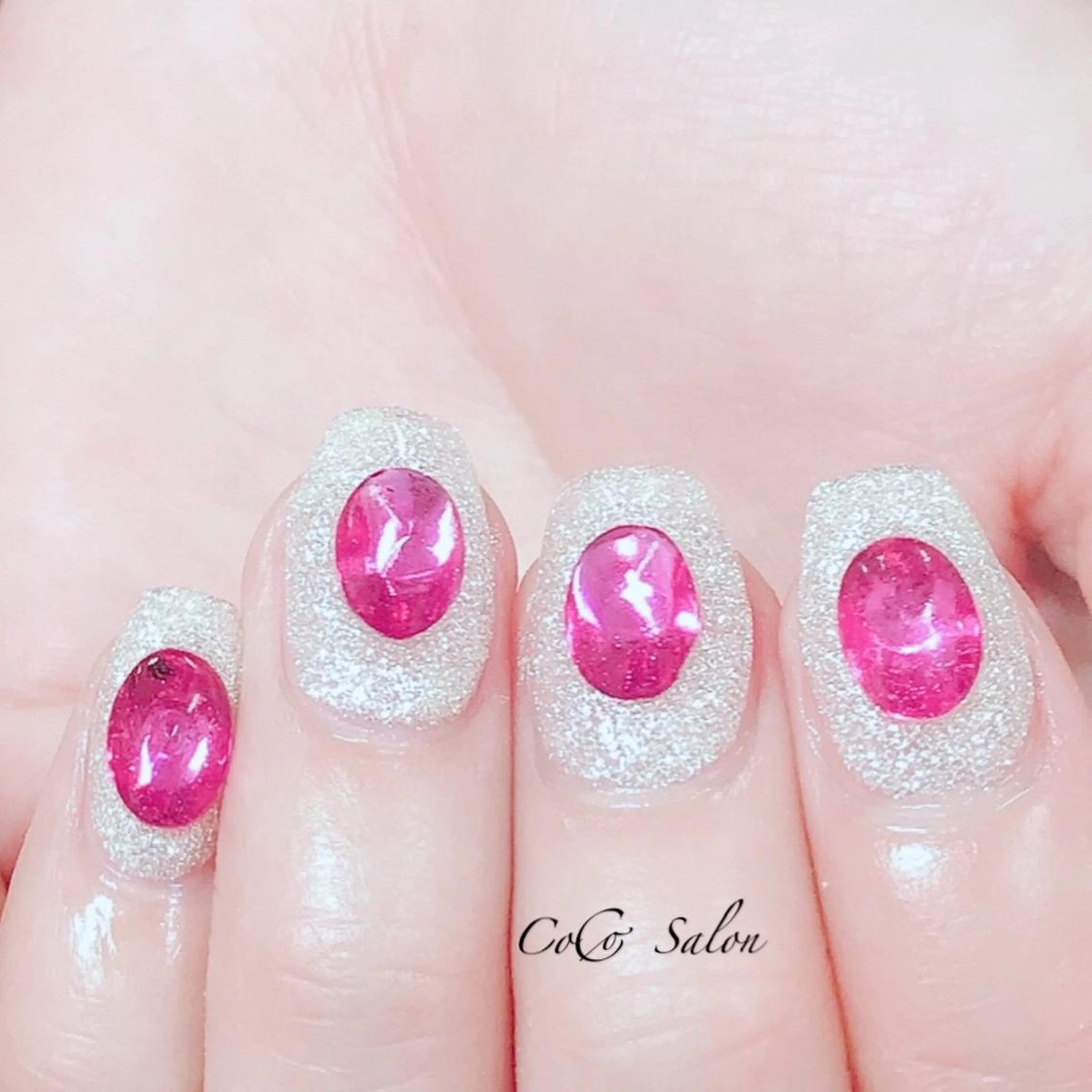 ネイル キラキラネイル ラメ(グリッター) ワンカラーネイル CoCoSalon ネイル/まつ毛予約のネイルデザイン