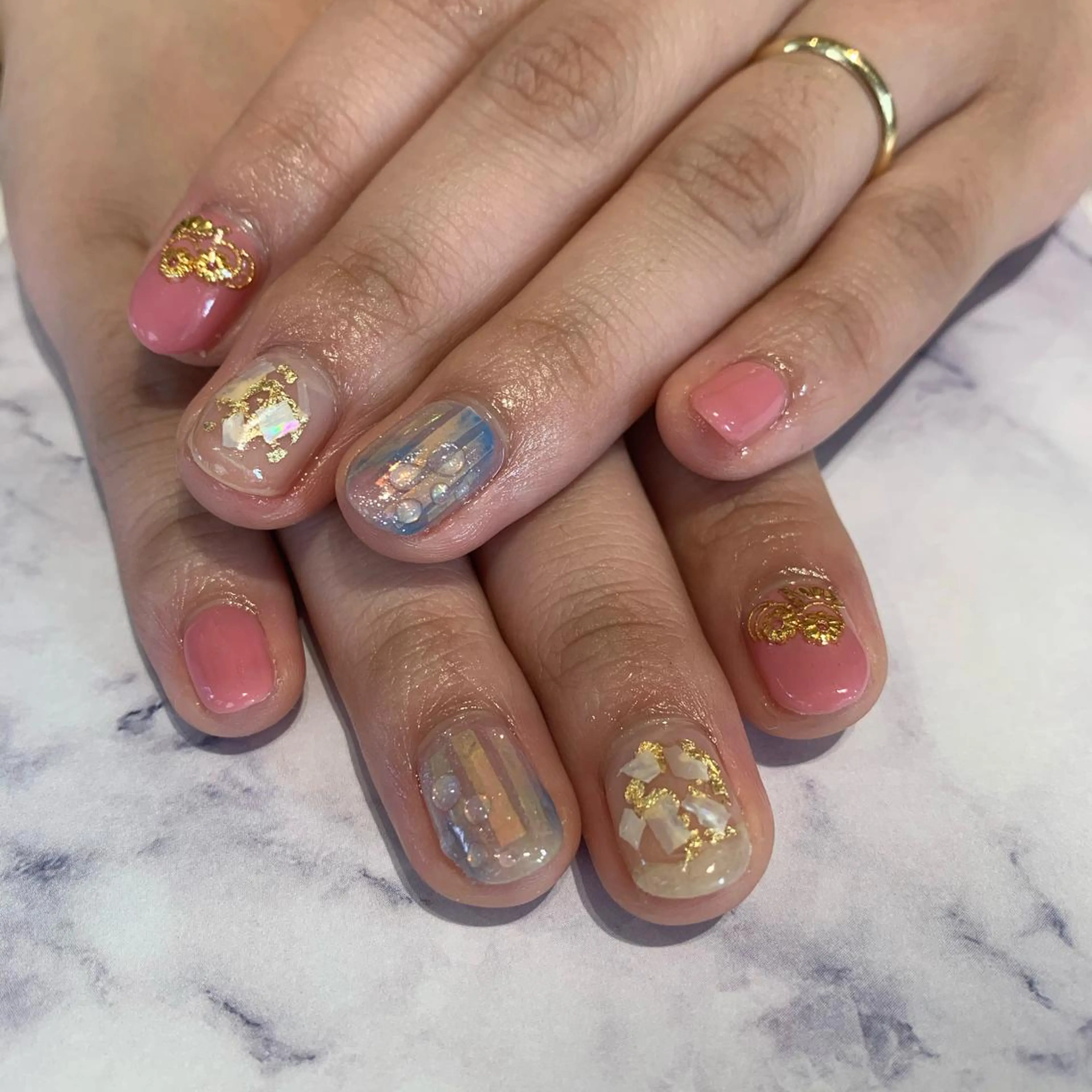 ネイル ハンドネイル 渡邊 束紗のネイルデザイン