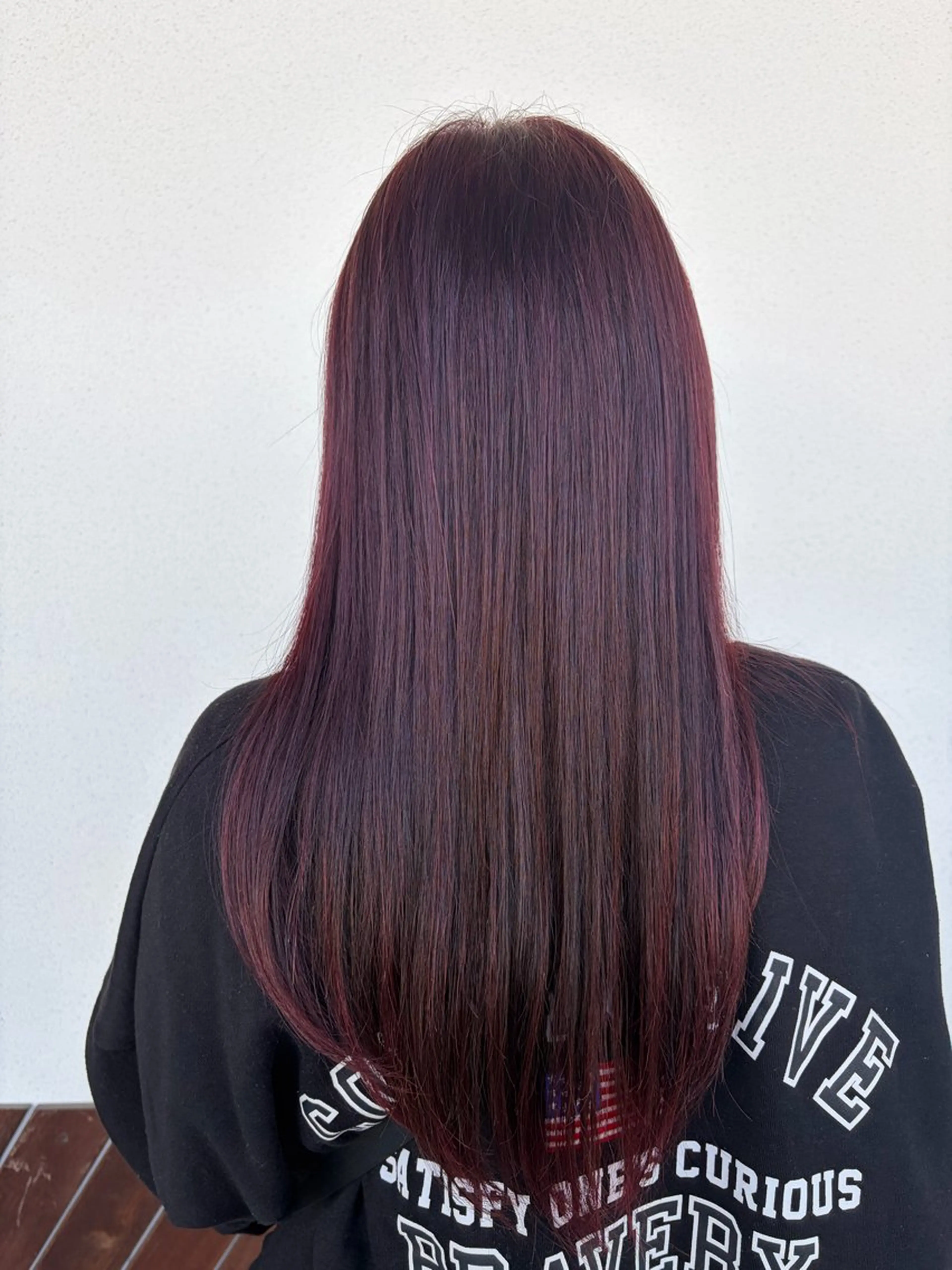 ロング カラー ヘアカラー ルプラボウ あいか 韓国ヘア/艶髪のヘアスタイル