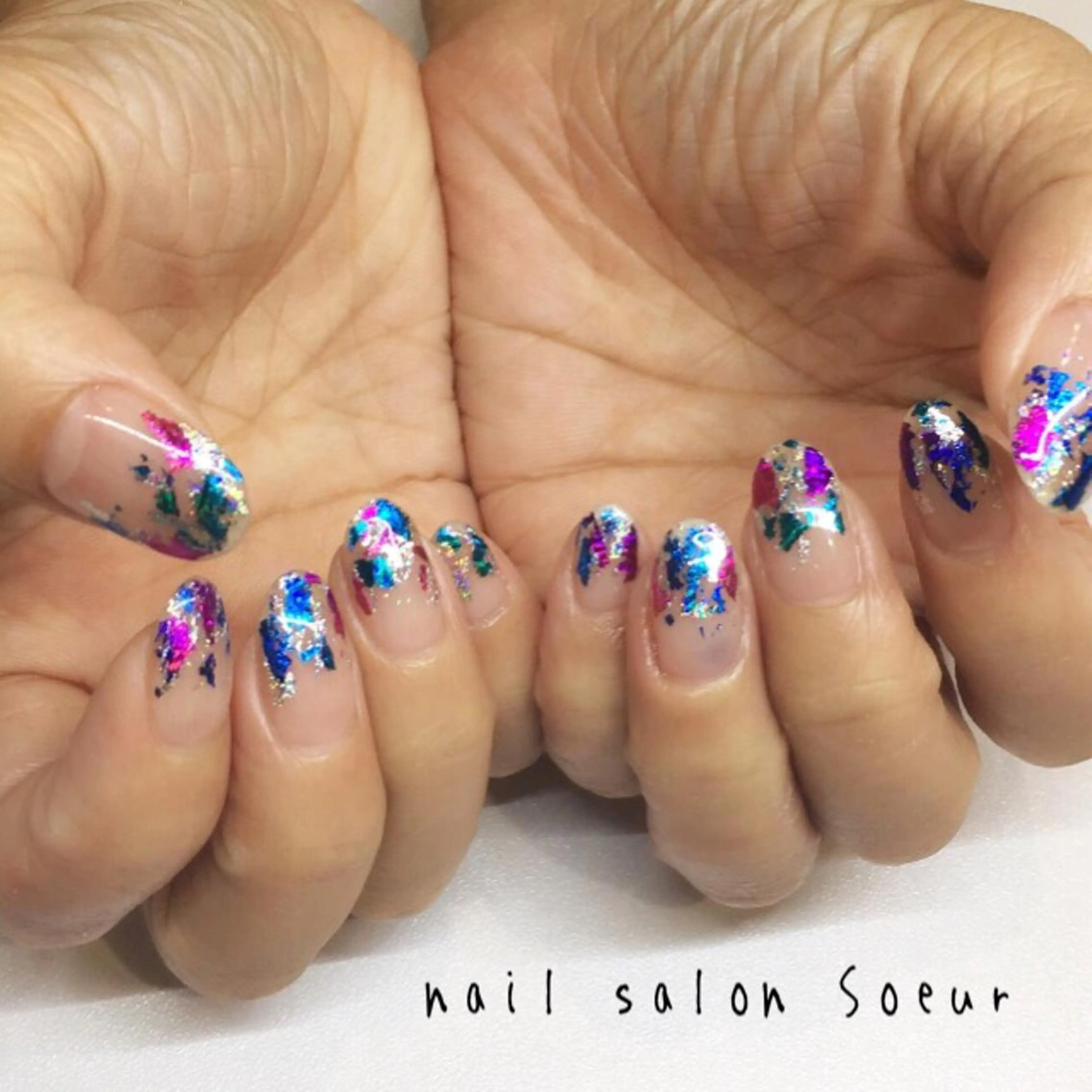 ネイル アートネイル クリアネイル ジェルネイル ハンドネイル nail salon Soeurのネイルデザイン