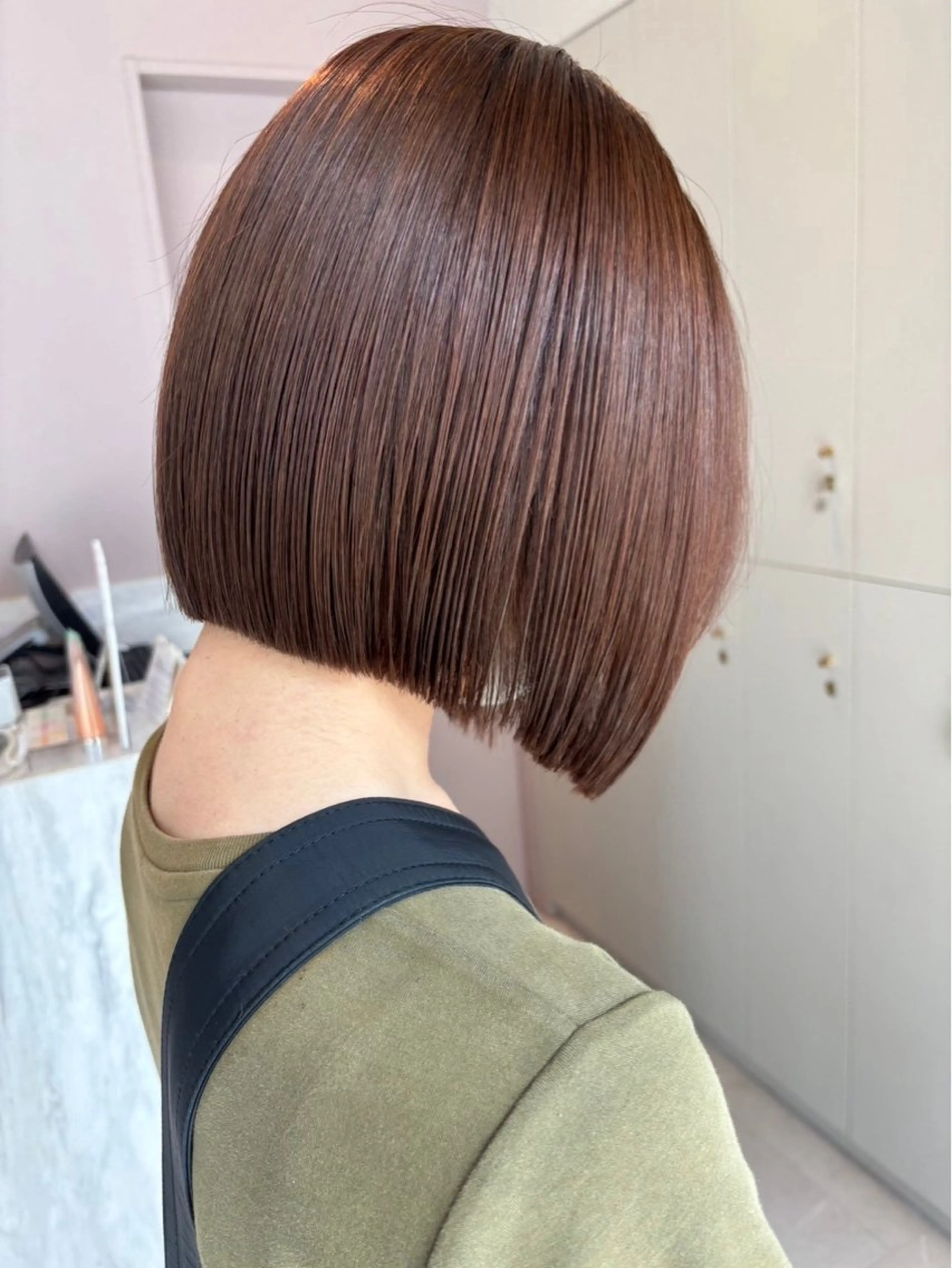 ショート ボブ 顔周りカット 髪質改善 韓国風ヘア レイヤーカット カット 💫大曽根/髪質改善 /ゆうき💫のヘアスタイル