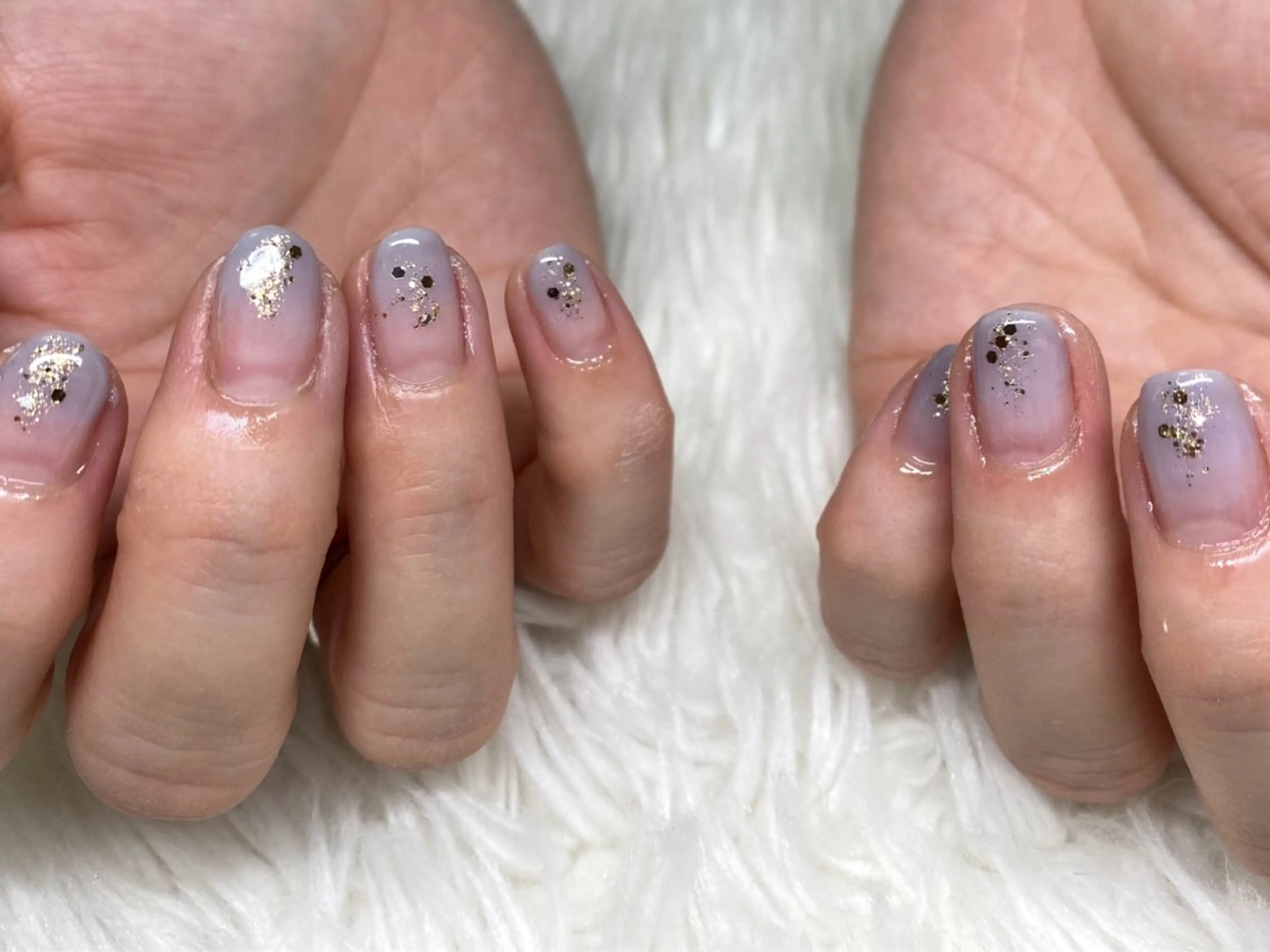 ネイル グラデーション ラメ(グリッター) ハンドネイル ViMORE あやのネイルデザイン