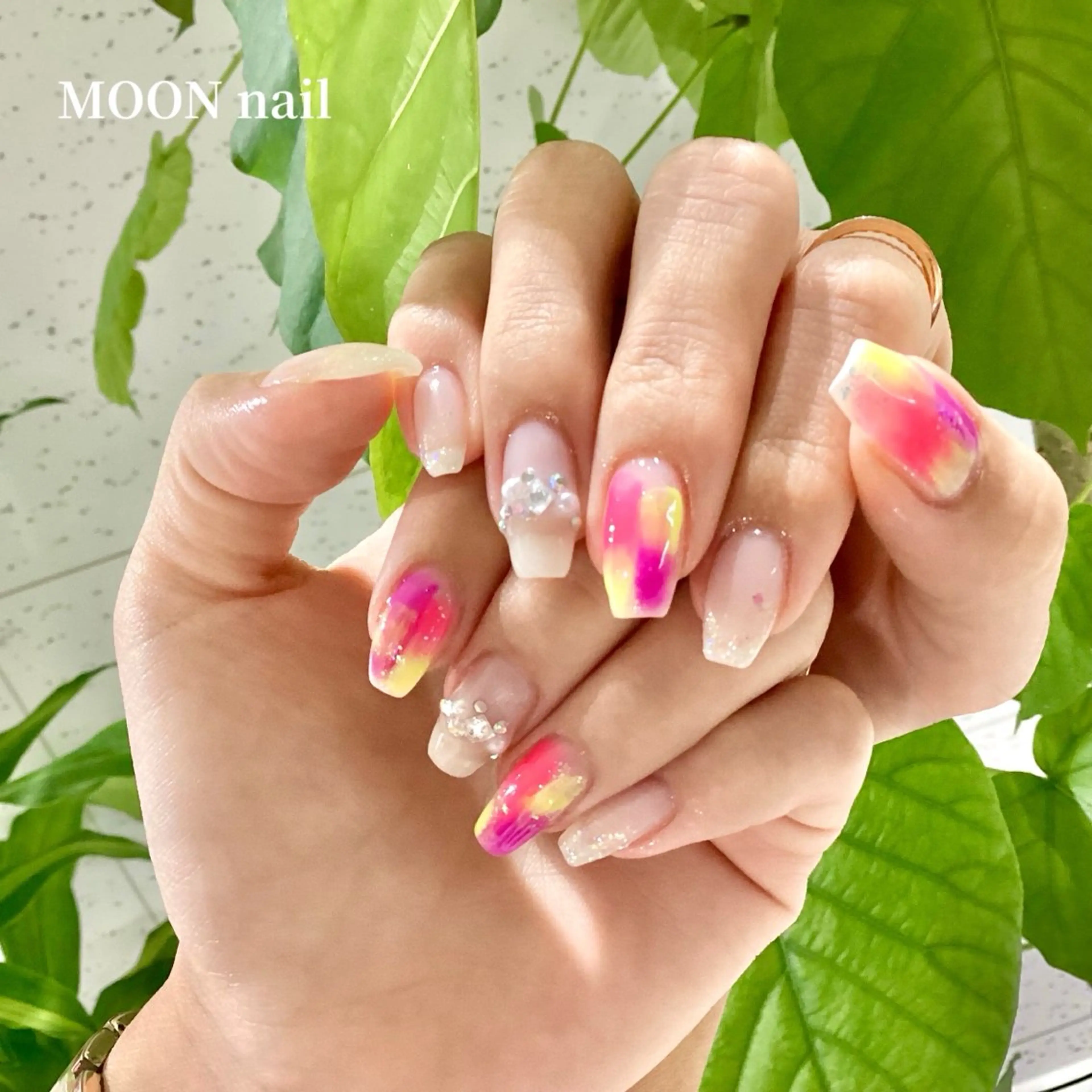 ネイル アートネイル ハンドネイル 浦添 MOON  nailのネイルデザイン