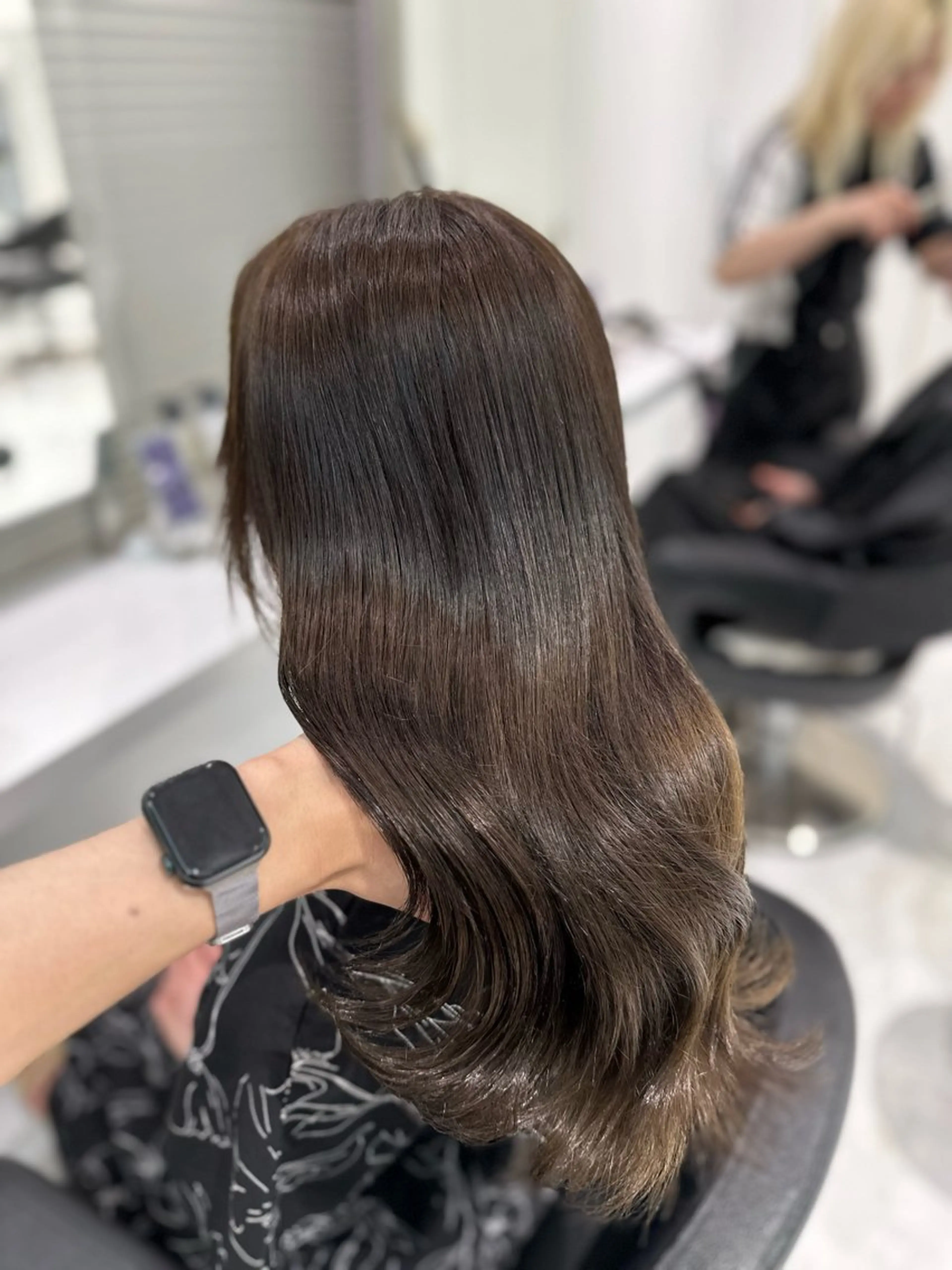 ミディアム カラー カット ヘアカラー トリートメント ヘッドスパ ヘアセット ♡上品韓国髪♡ブラ ウン/SAYATOのヘアスタイル