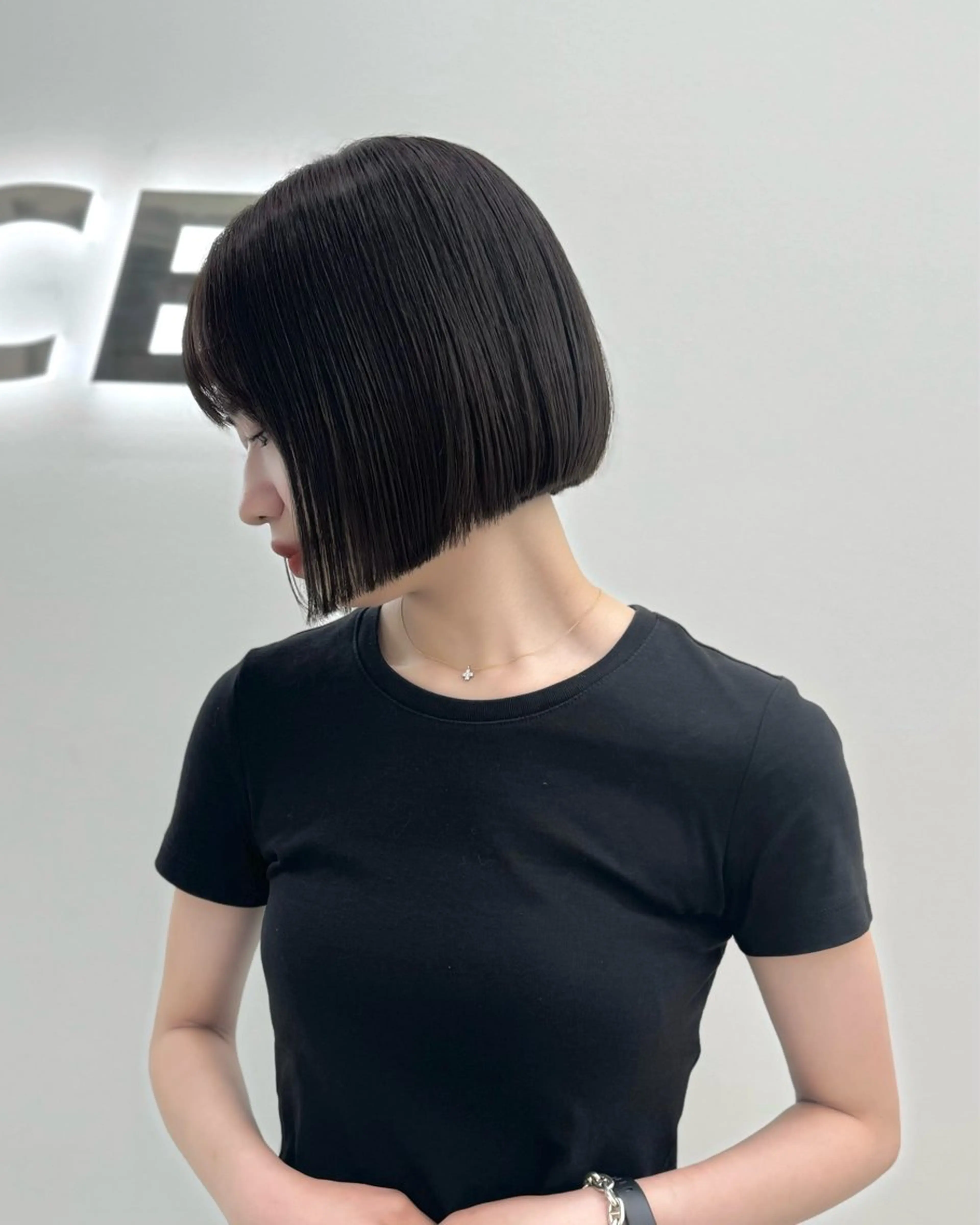 ショート カラー ヘアアレンジ カット ヘアカラー トリートメント ヘッドスパ ヘアセット 縮毛矯正🤍 盛れるボブ/ひかりのヘアスタイル