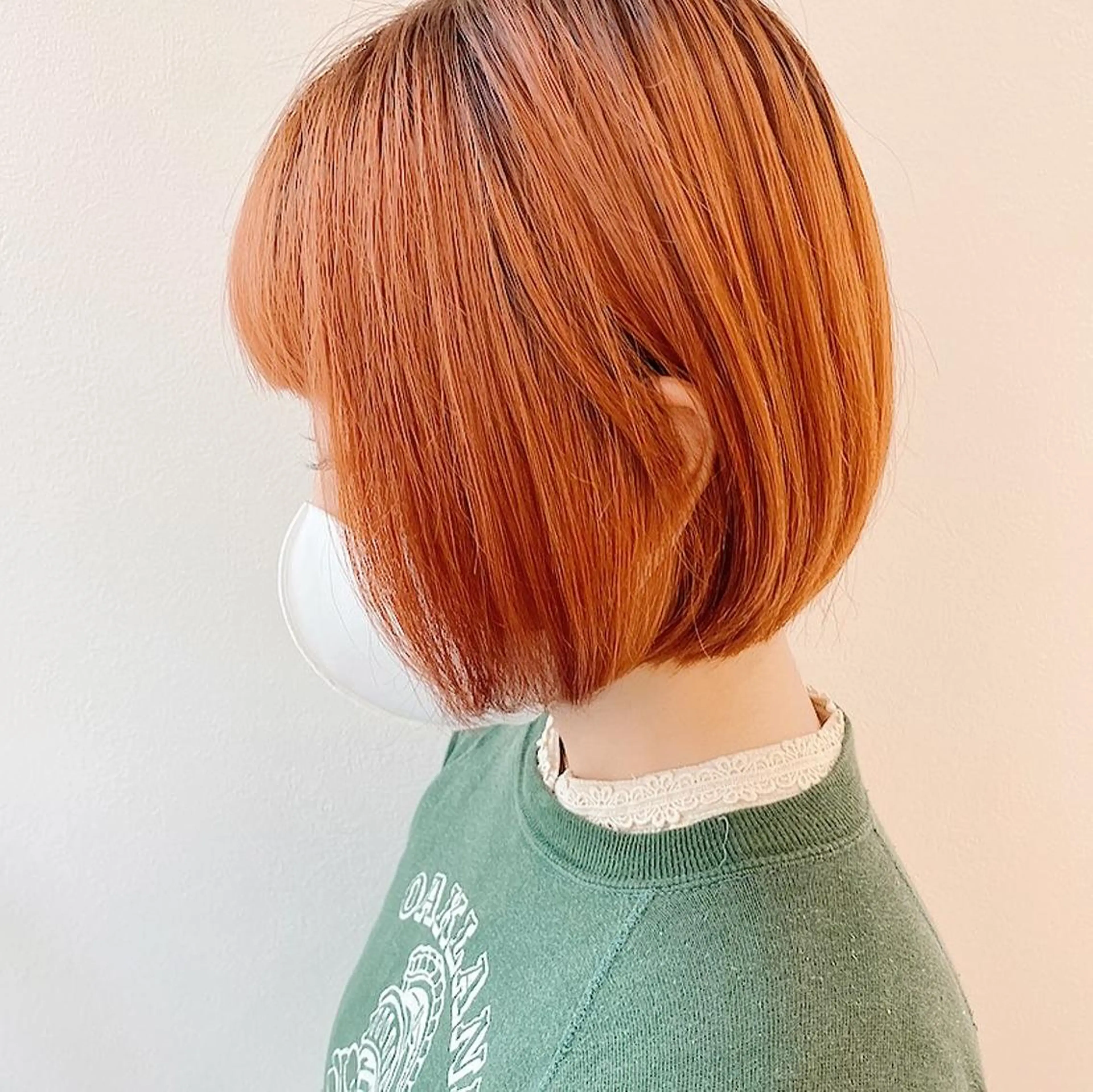 ショート カラー パーマ ヘアアレンジ オレンジ カット ヘアカラー 西山梨々【5/1〜 復帰致します🌼】のヘアスタイル