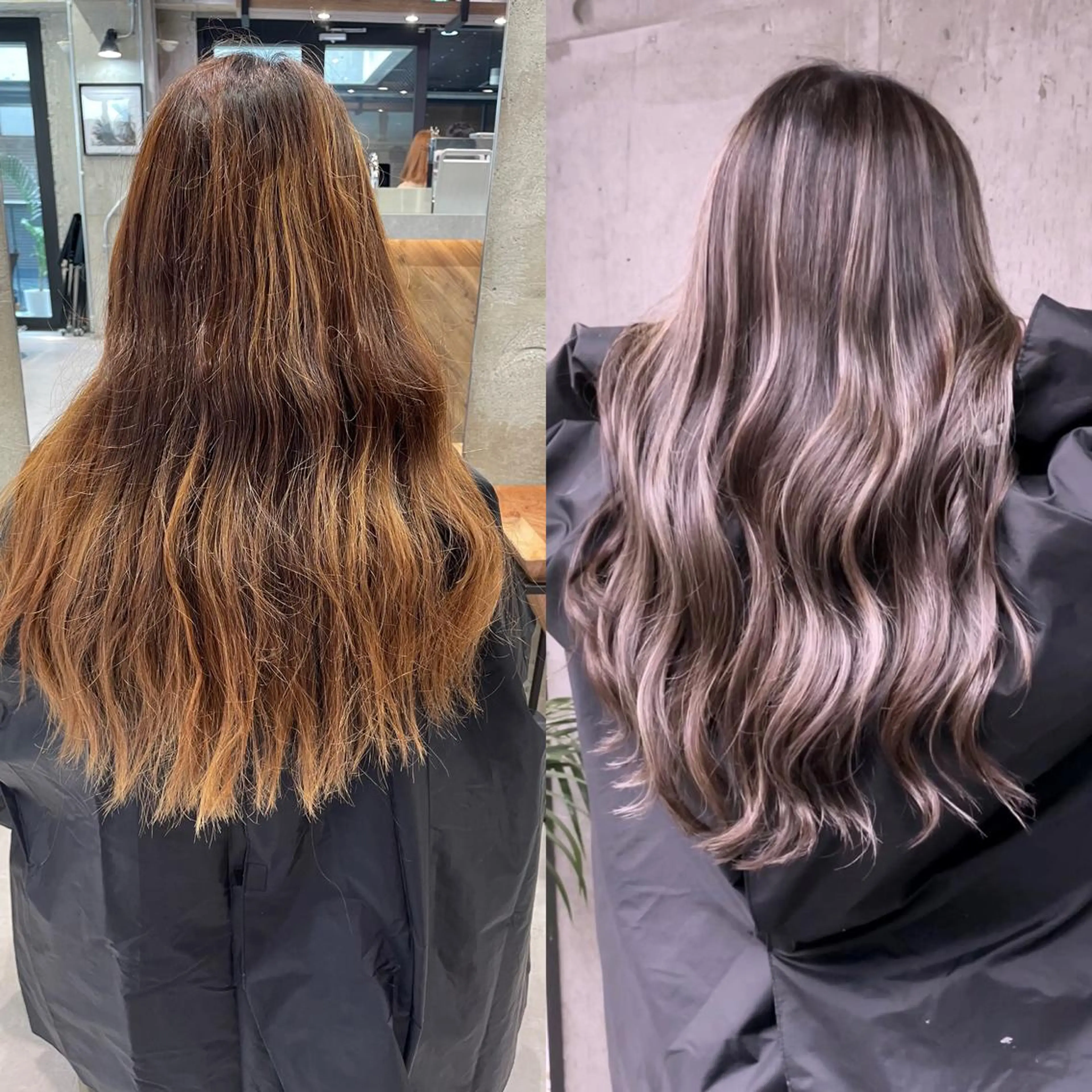 ❤️💜💙外国人風ハイライト＋透明感カラー+ケアブリーチ込み❤️💜💙の写真