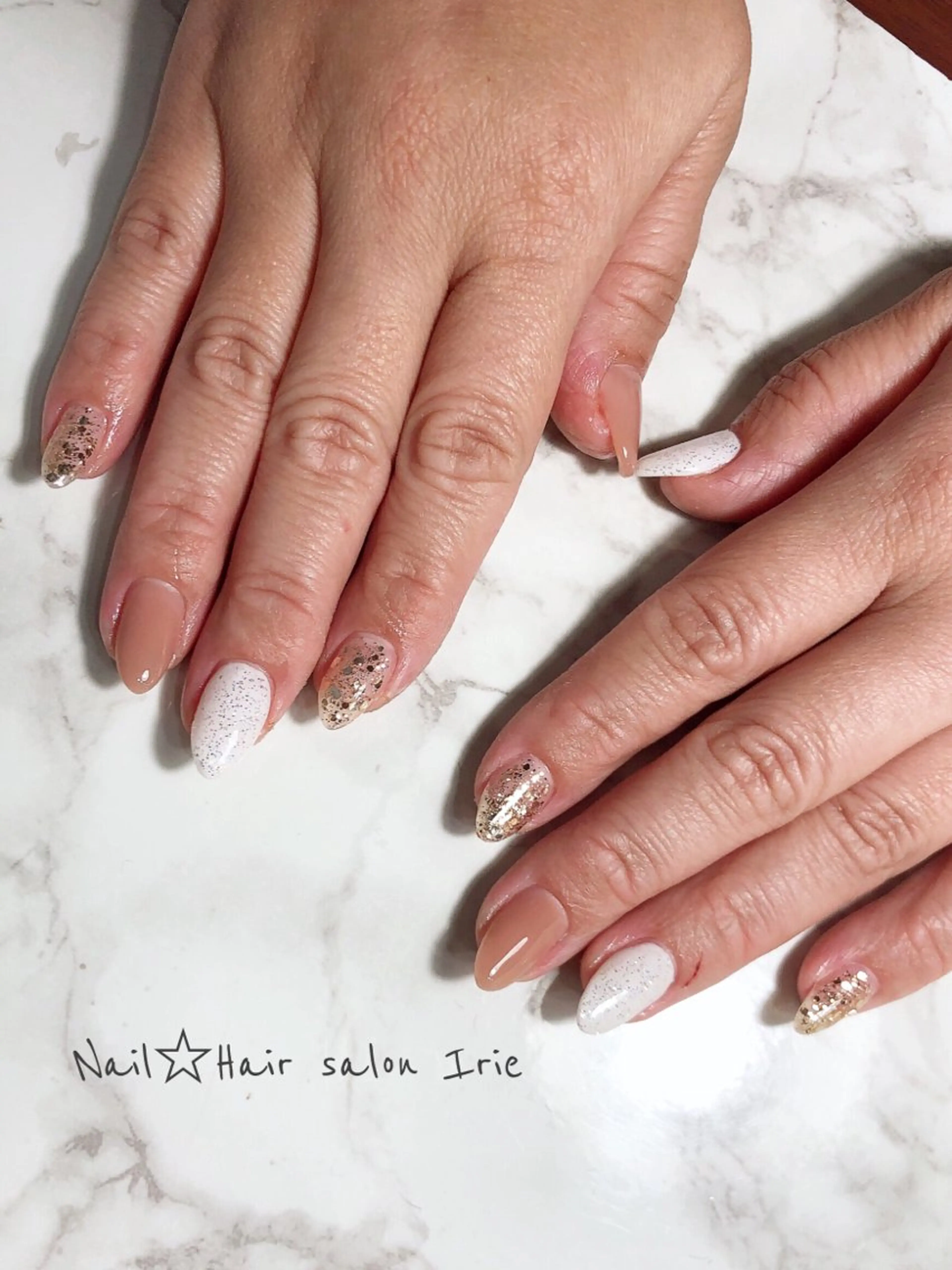 ネイル ハンドネイル ハンドケア 與儀 知佳のネイルデザイン