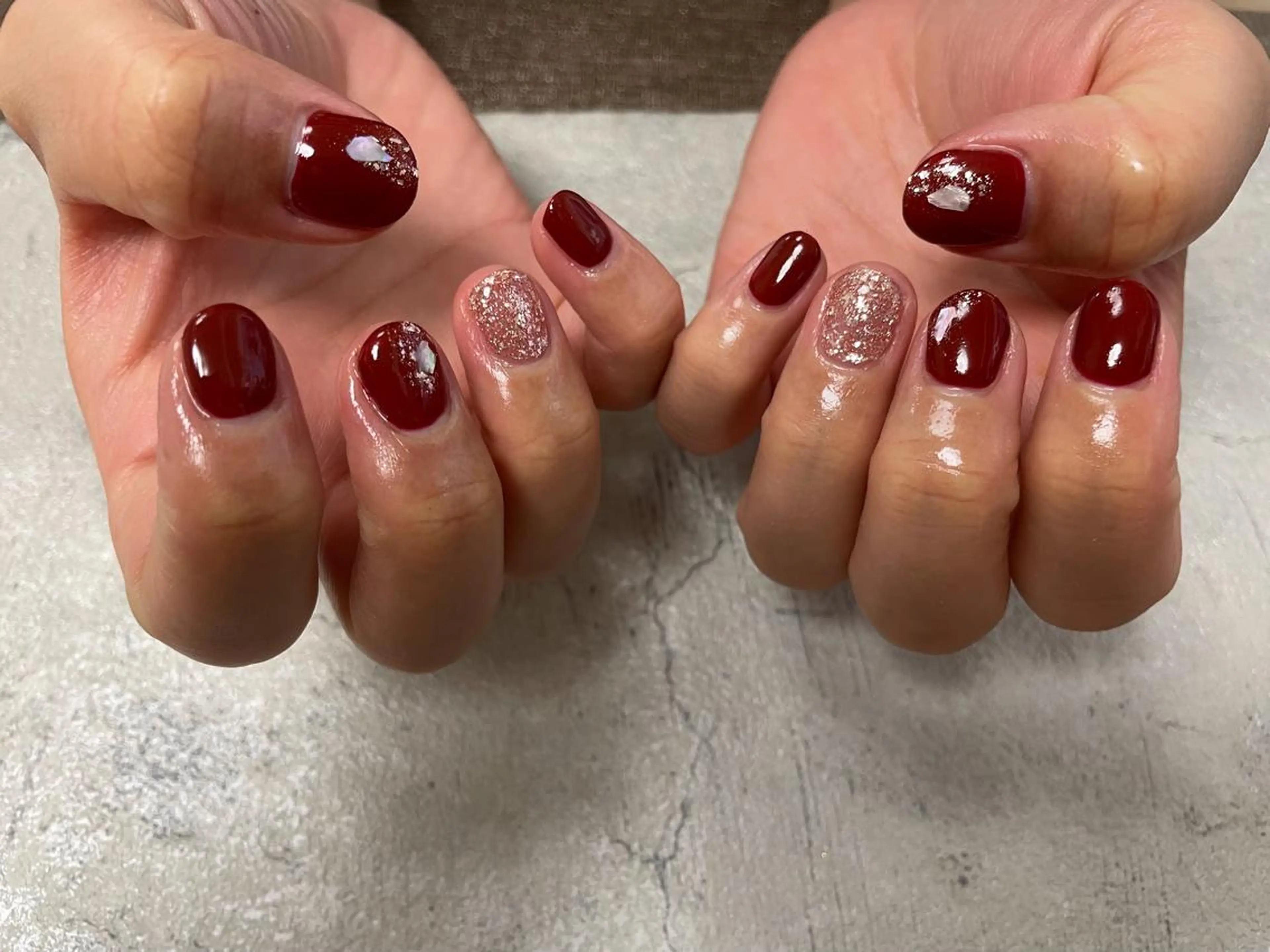 ネイル ボルドー mogunail &blowのネイルデザイン