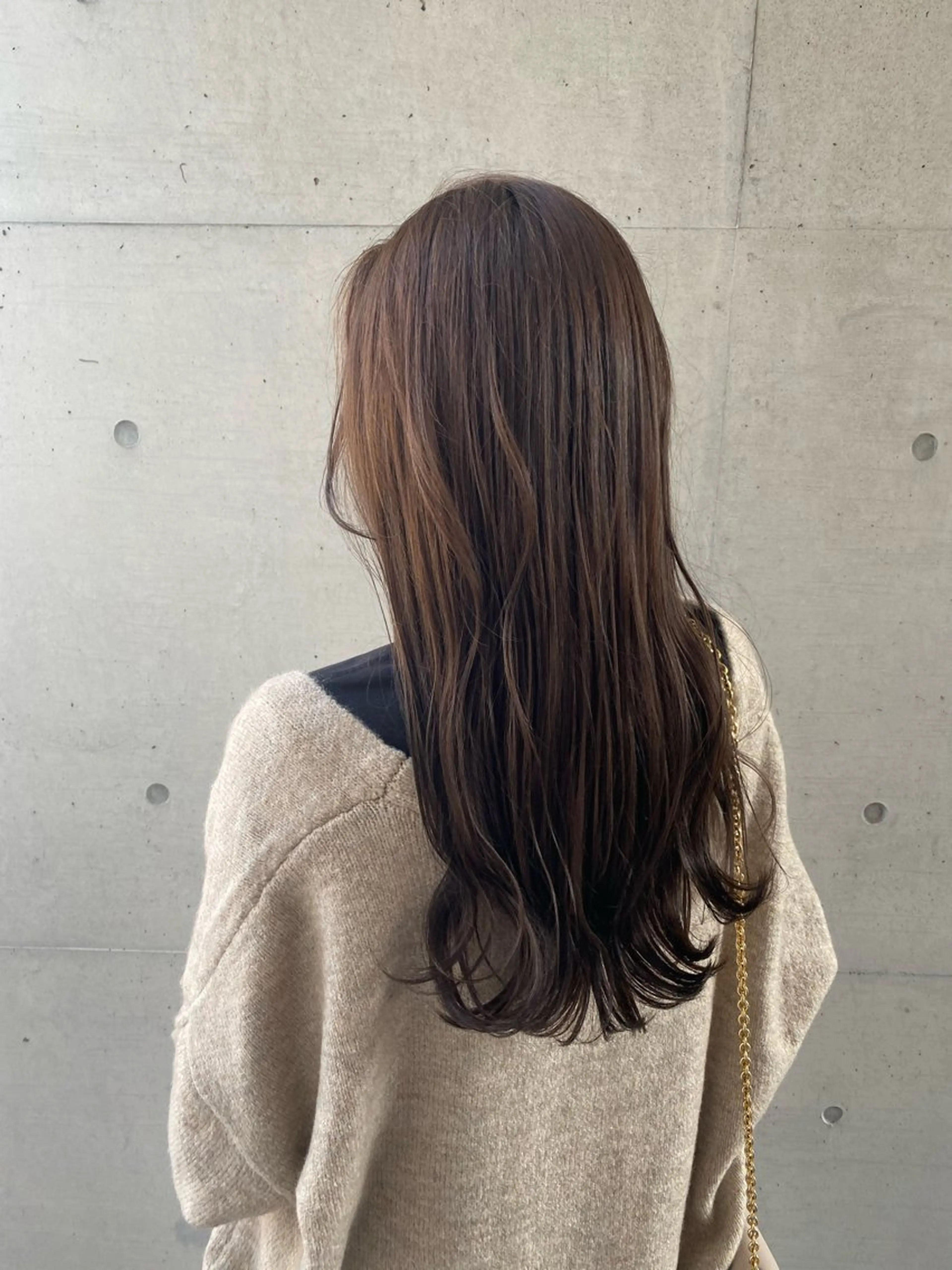 ロング カラー 豊橋/菜月/ブリーチ /艶カラーハイトーンのヘアスタイル