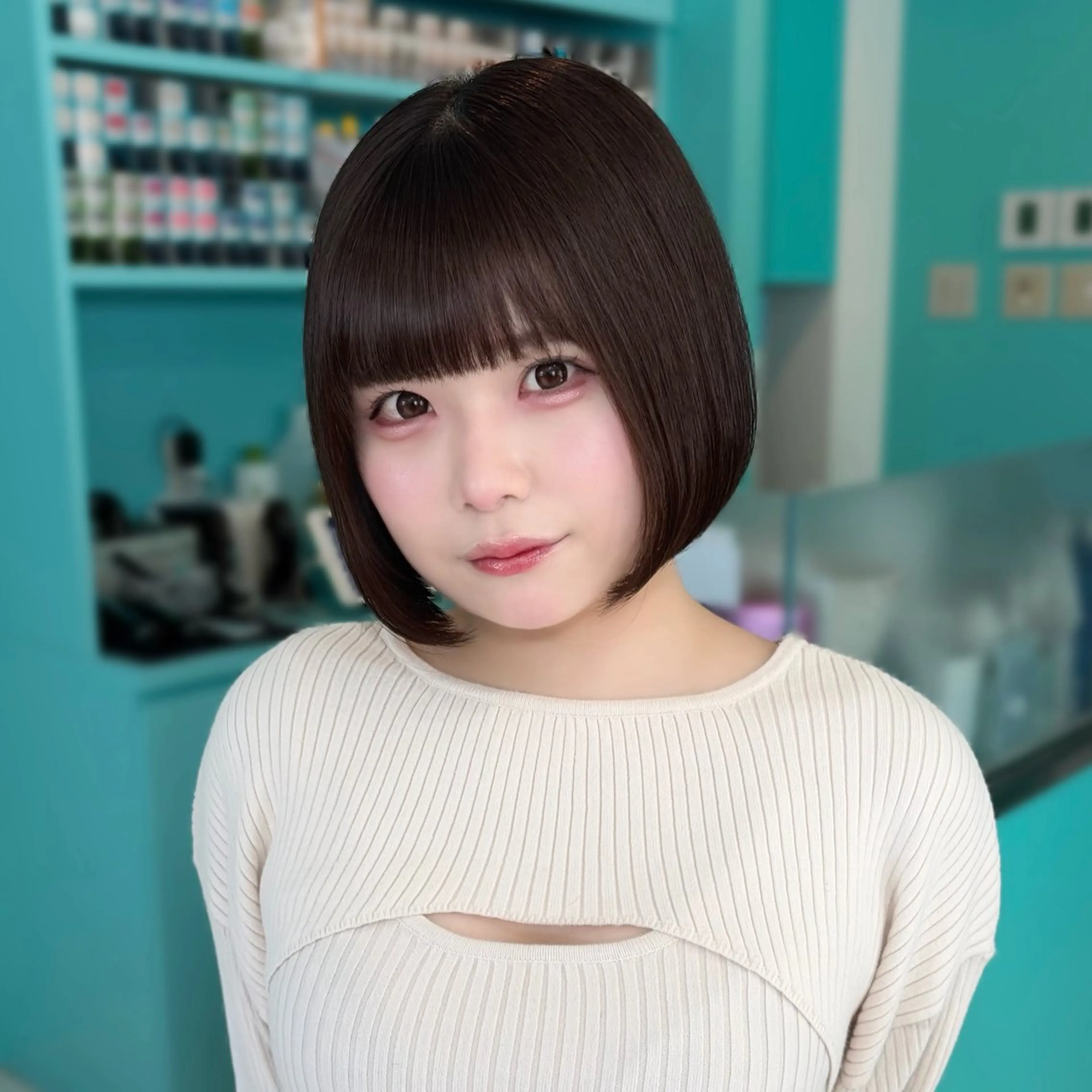 ショート ボブ カット トリートメント ヘッドスパ デザインカラー/ ボブ/Natsukiのヘアスタイル