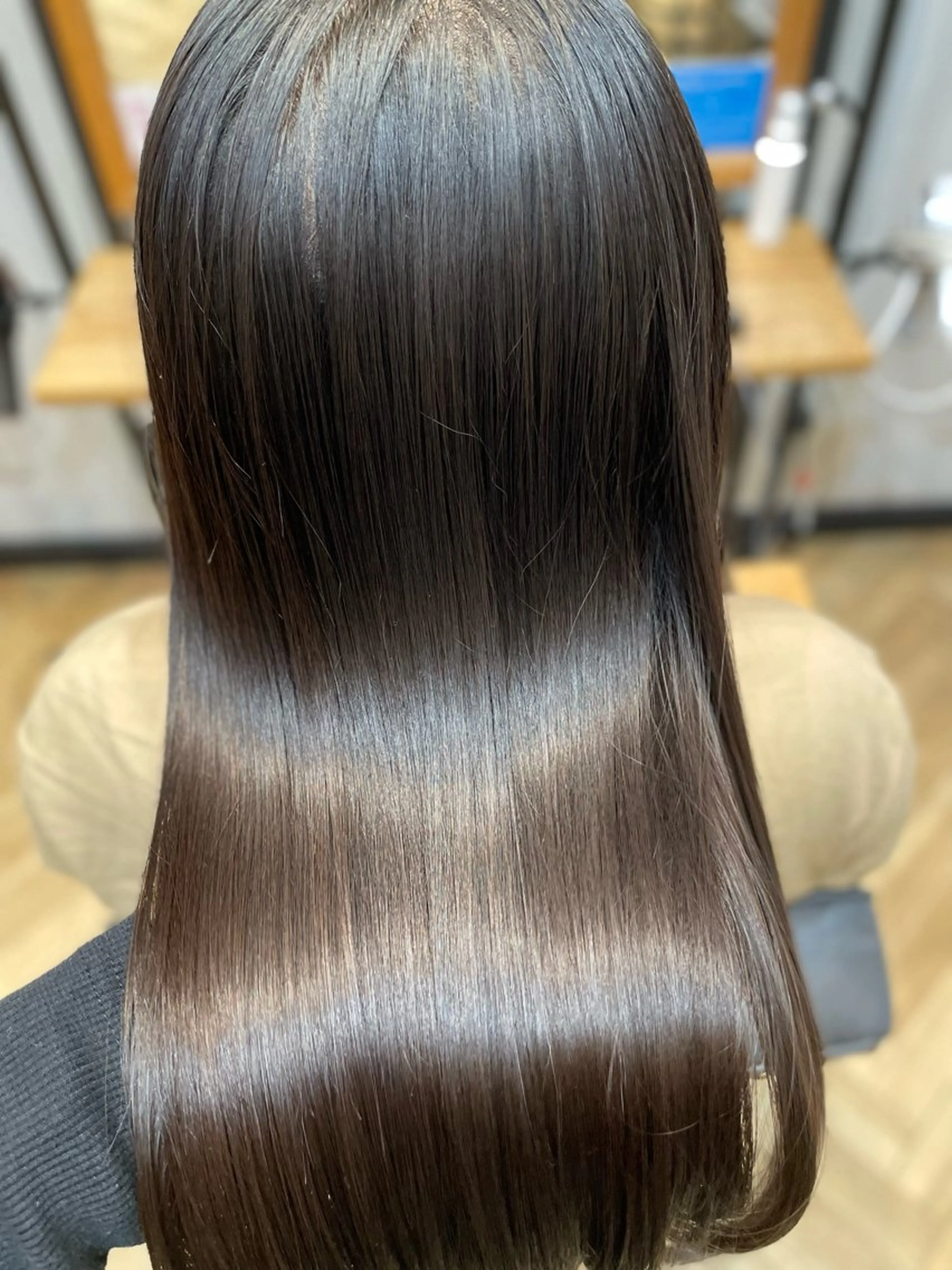 ロング 顔周りカット 髪質改善 トリートメント 縮毛矯正 トリートメント 望恵🌸 韓国🇰🇷スタイルのヘアスタイル