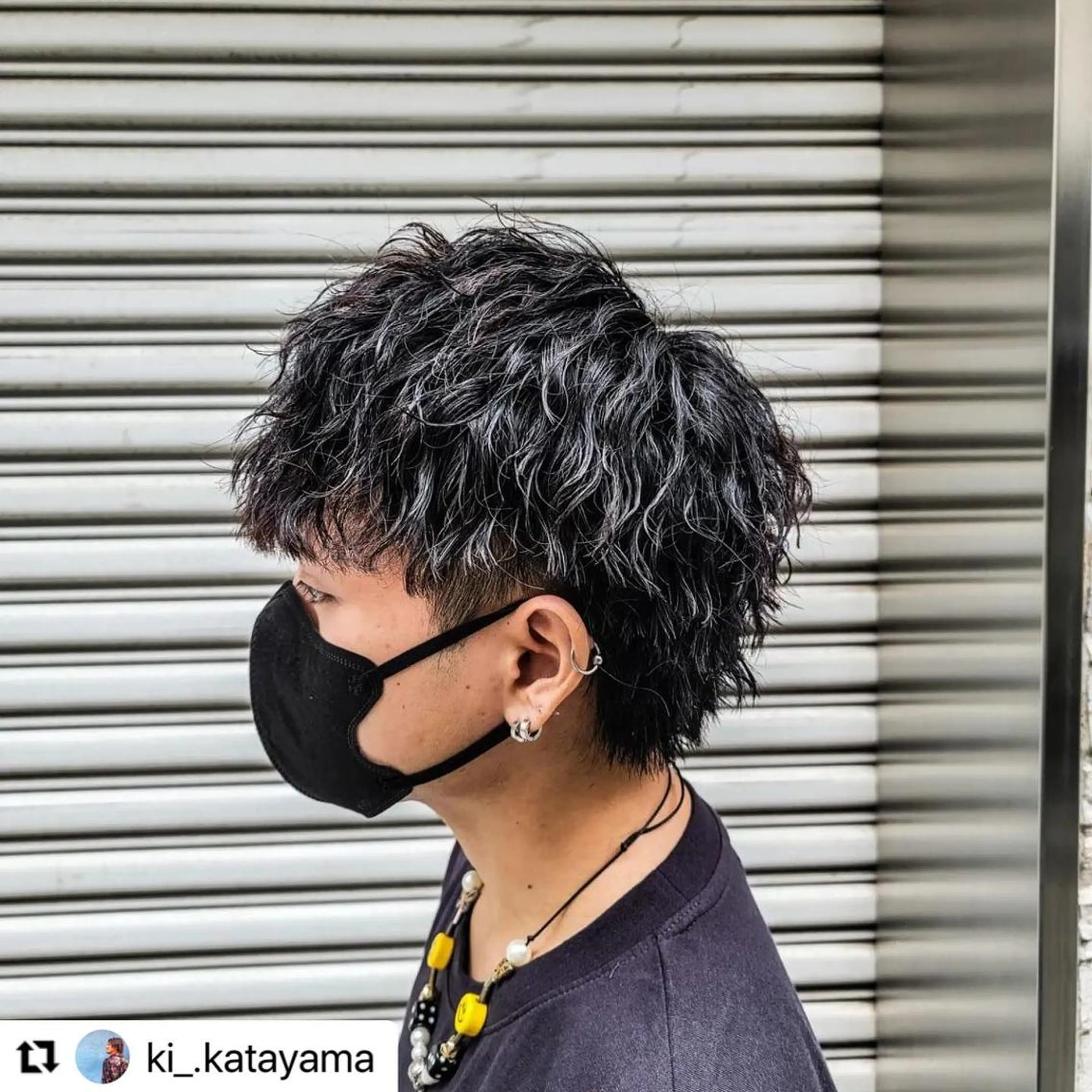 ミディアム カラー メンズ ミディアムパーマ メンズパーマ メンズツイストパーマ 波巻きパーマ ツイストパーマ 🩷Eny terrace🩷のヘアスタイル