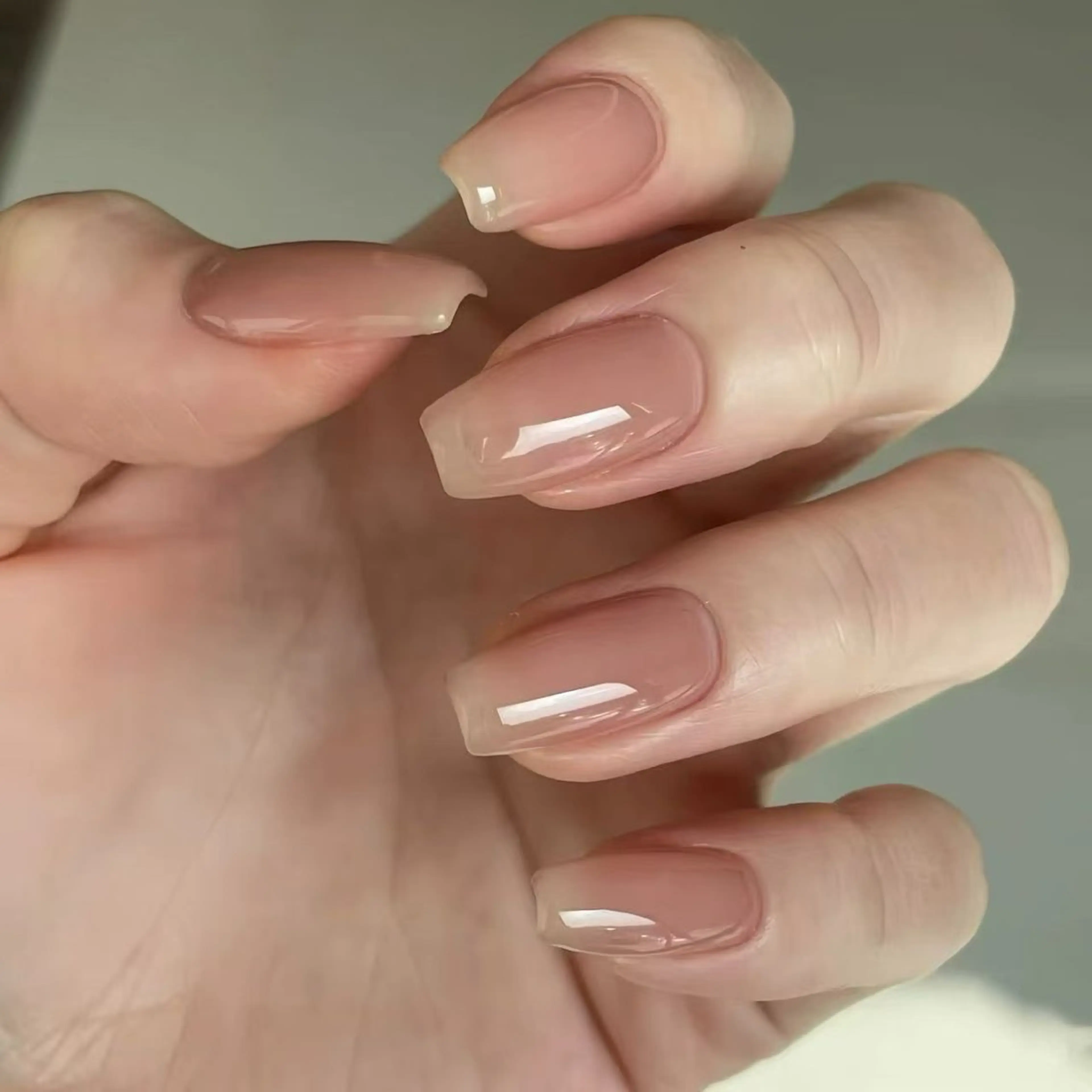 ネイル フラワーネイル フレンチネイル ジェルネイル ガラスフレンチ ハート ハンドネイル BabyYouMi nailのネイルデザイン