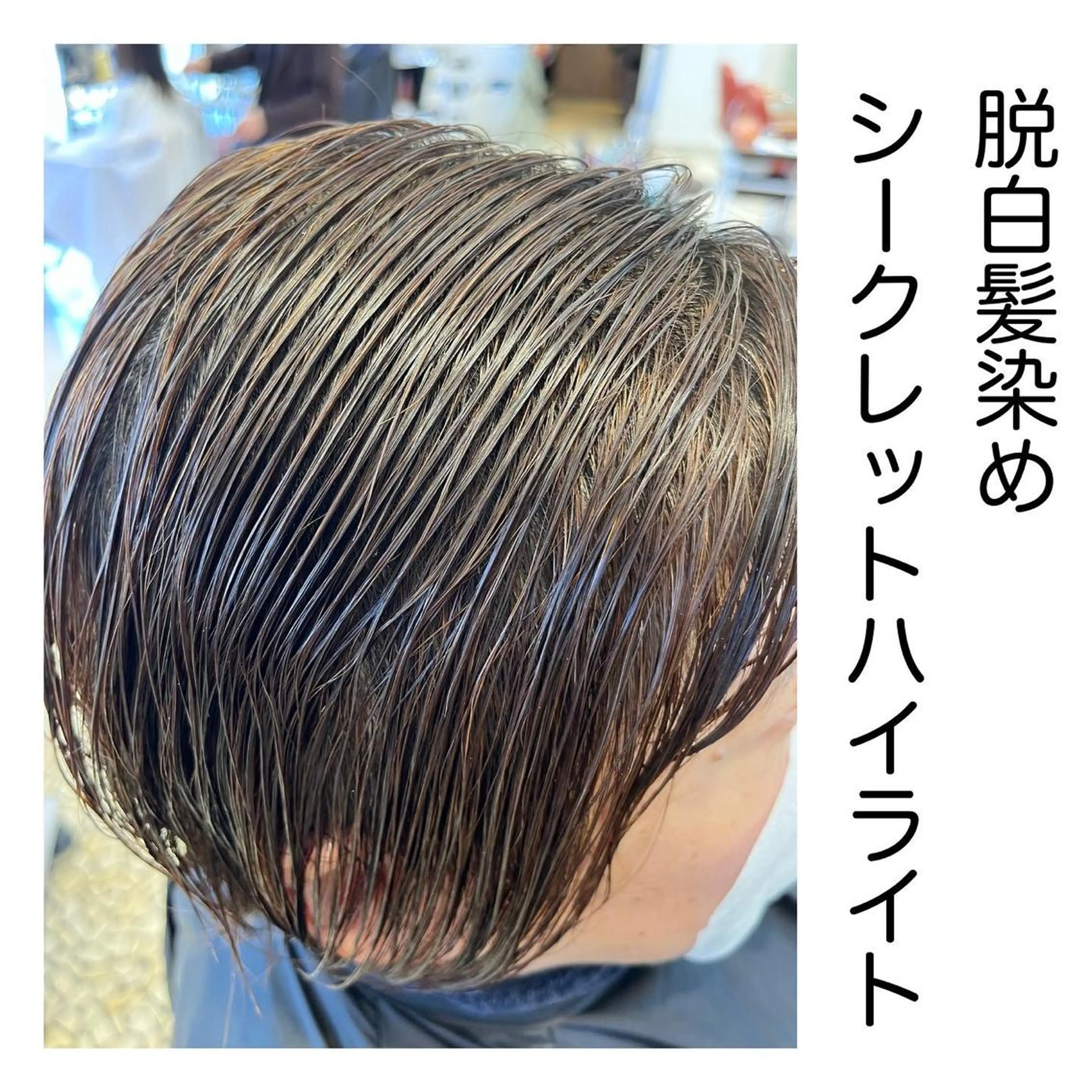 ショート カラー アッシュ デザインカラー ハイライトカラー シルバー 卒業式のヘアスタイル 長津 健一郎のヘアスタイル