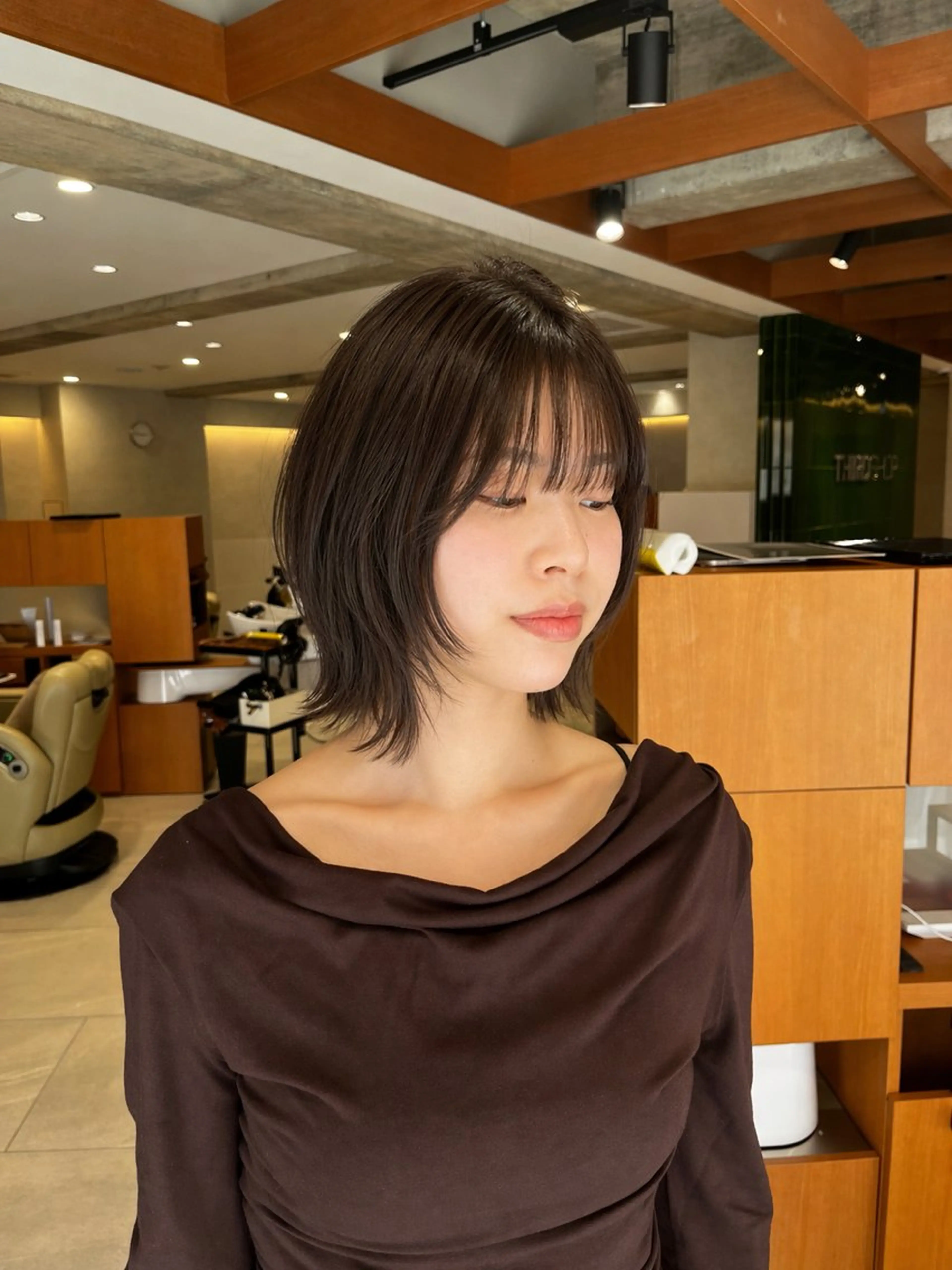 ショート カラー カット ヘアカラー トリートメント ニュアンスパーマ／ レイヤー／茶屋町のヘアスタイル