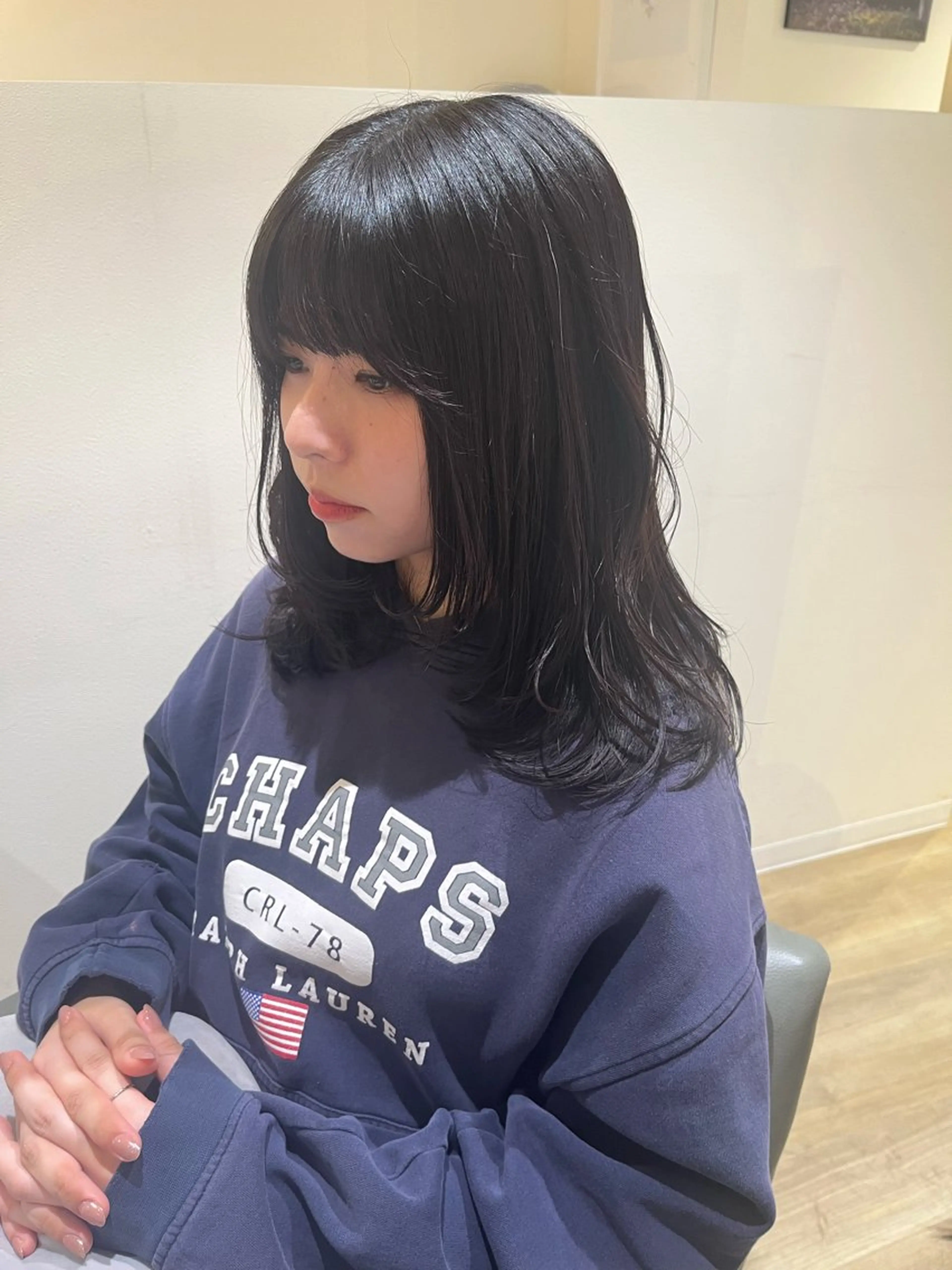 セミロング レイヤーカット 似合わせカット カット good nine所属・YUUMI /堀江美容室のヘアスタイル