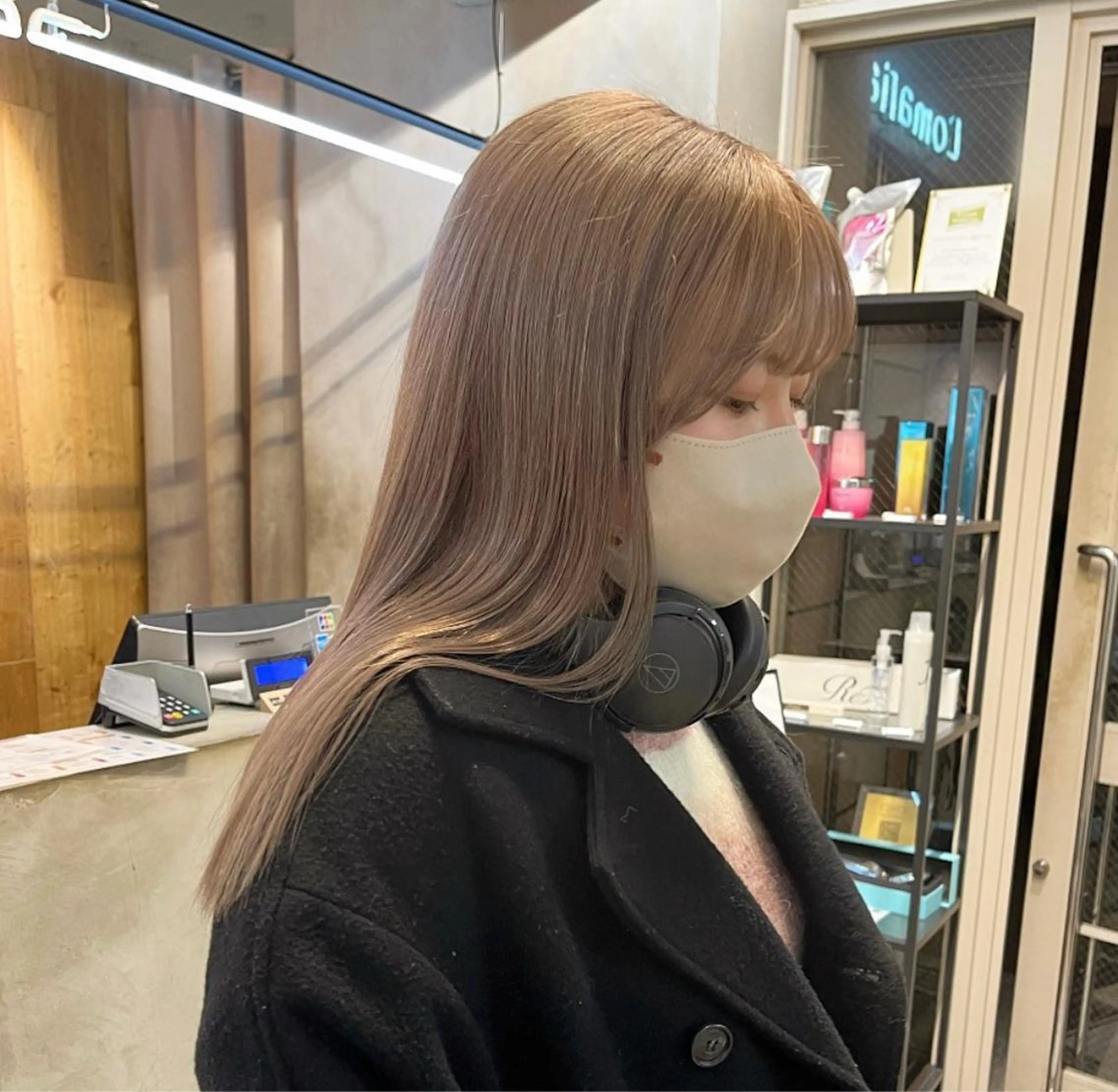 ミディアム ヘアカラー トリートメント オリーブ/縮毛♡ Natsuno🩰のヘアスタイル