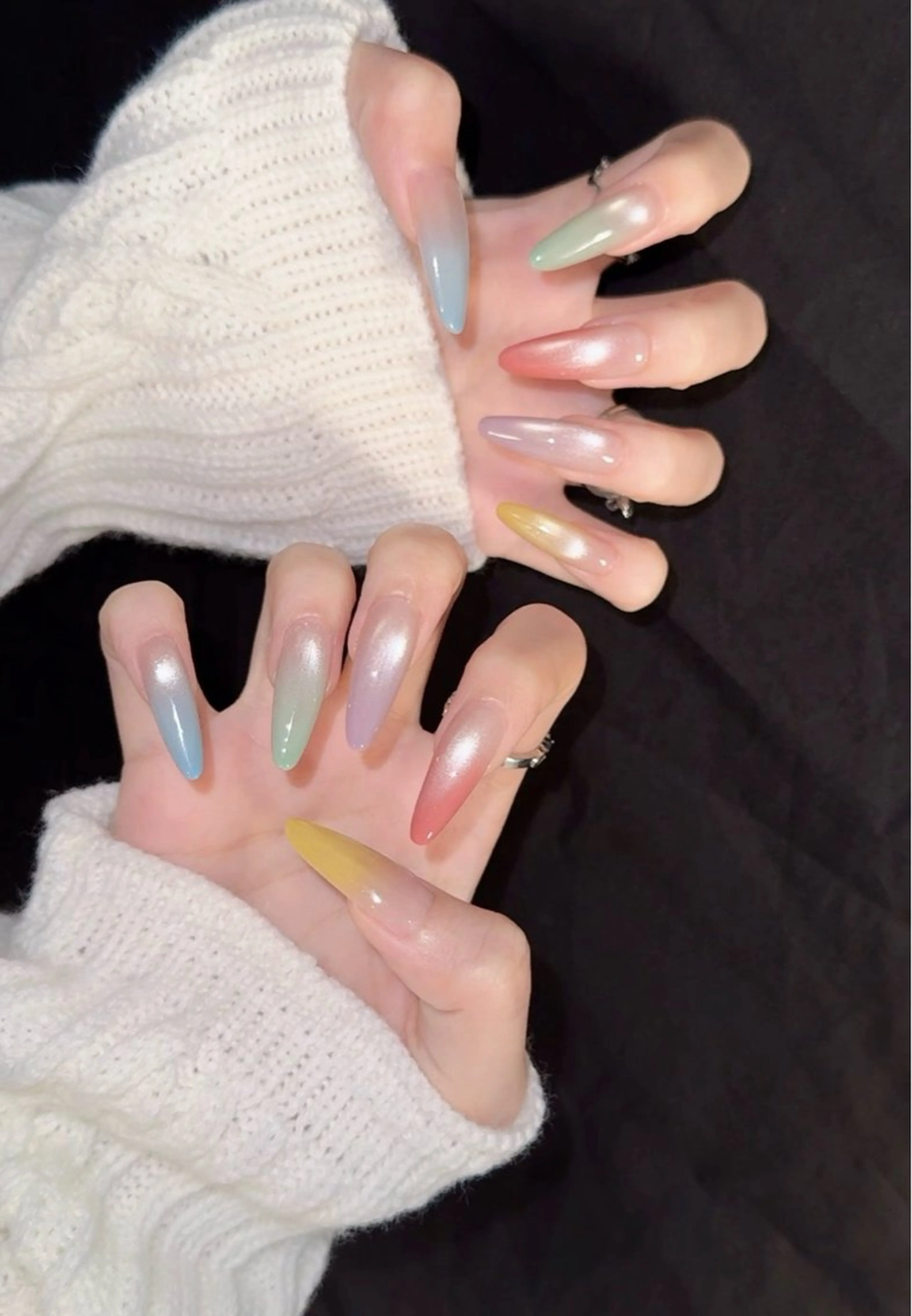 ネイル 氷ネイル・うるうるネイル 韓国ネイル 持ち込み ハンドネイル ami ｜韓国っぽnailのネイルデザイン