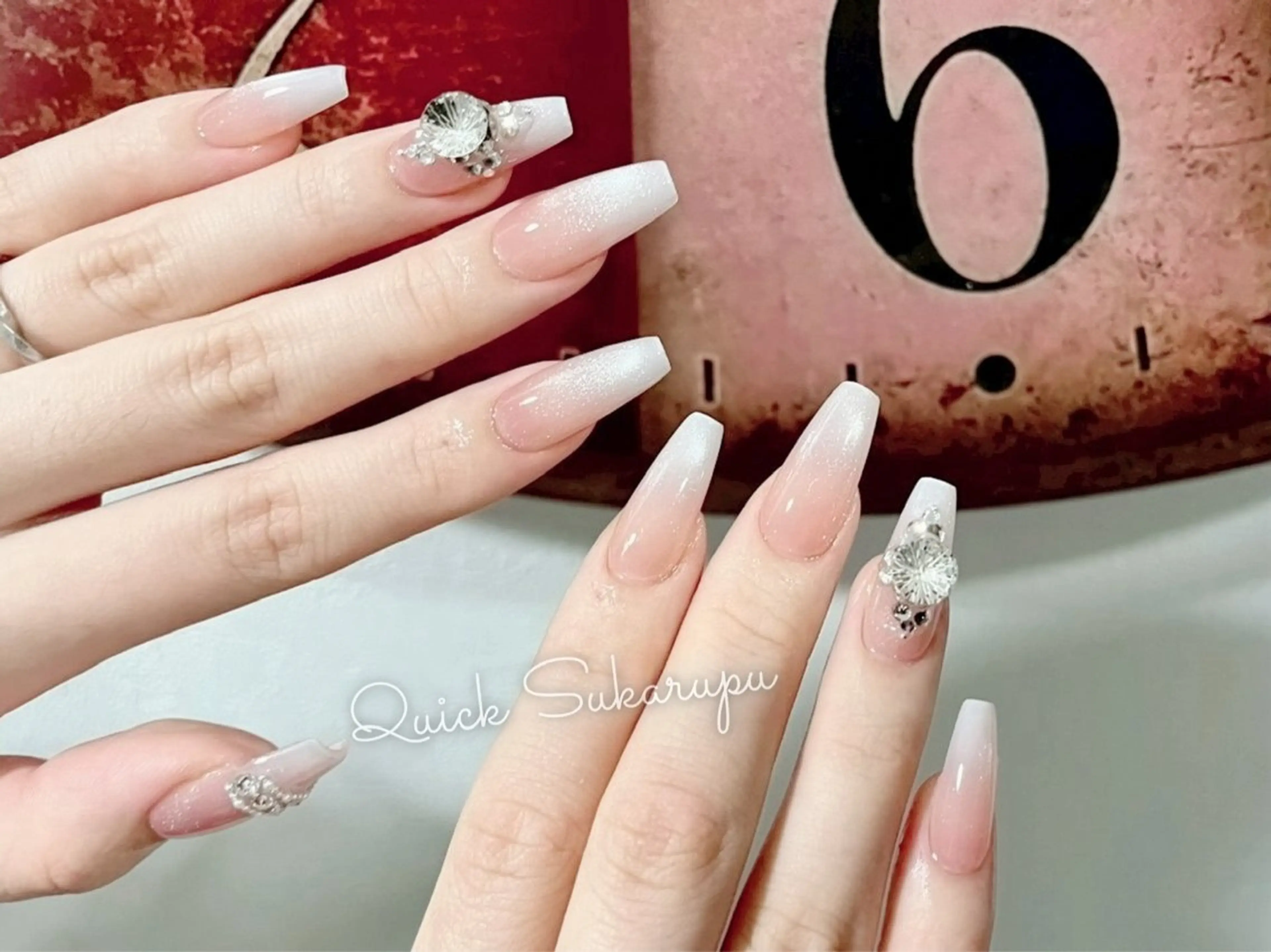 ネイル ハンドネイル Quick Sukarupu 池袋東口【チップ長さだし専門店】所属・Quick Sukarupu池袋のネイルデザイン