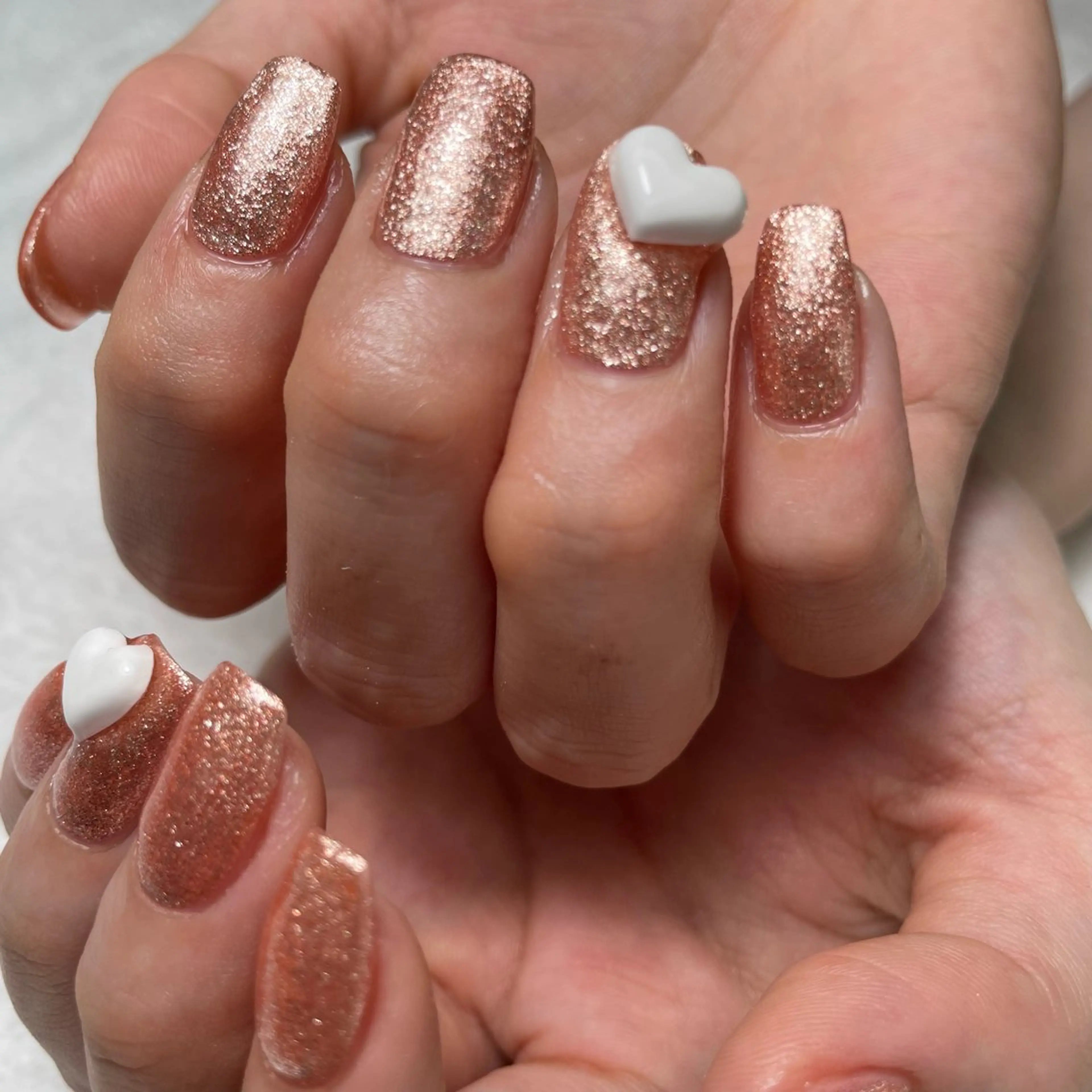 ネイル ハート ハンドネイル kipinail 川﨑えりかのネイルデザイン