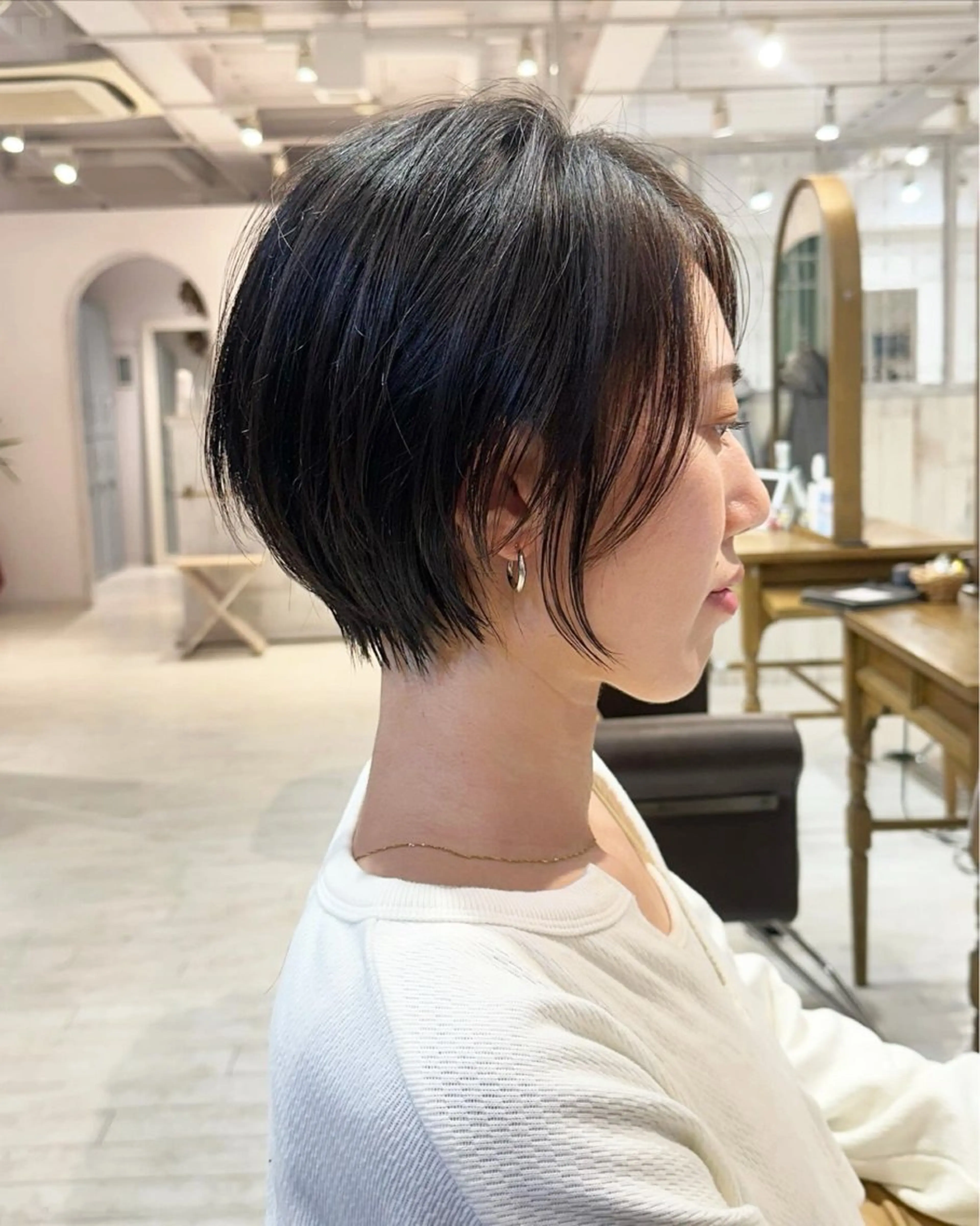 ショート カット トリートメント 縮毛矯正/ショート/ レイヤー/畑中正敏のヘアスタイル