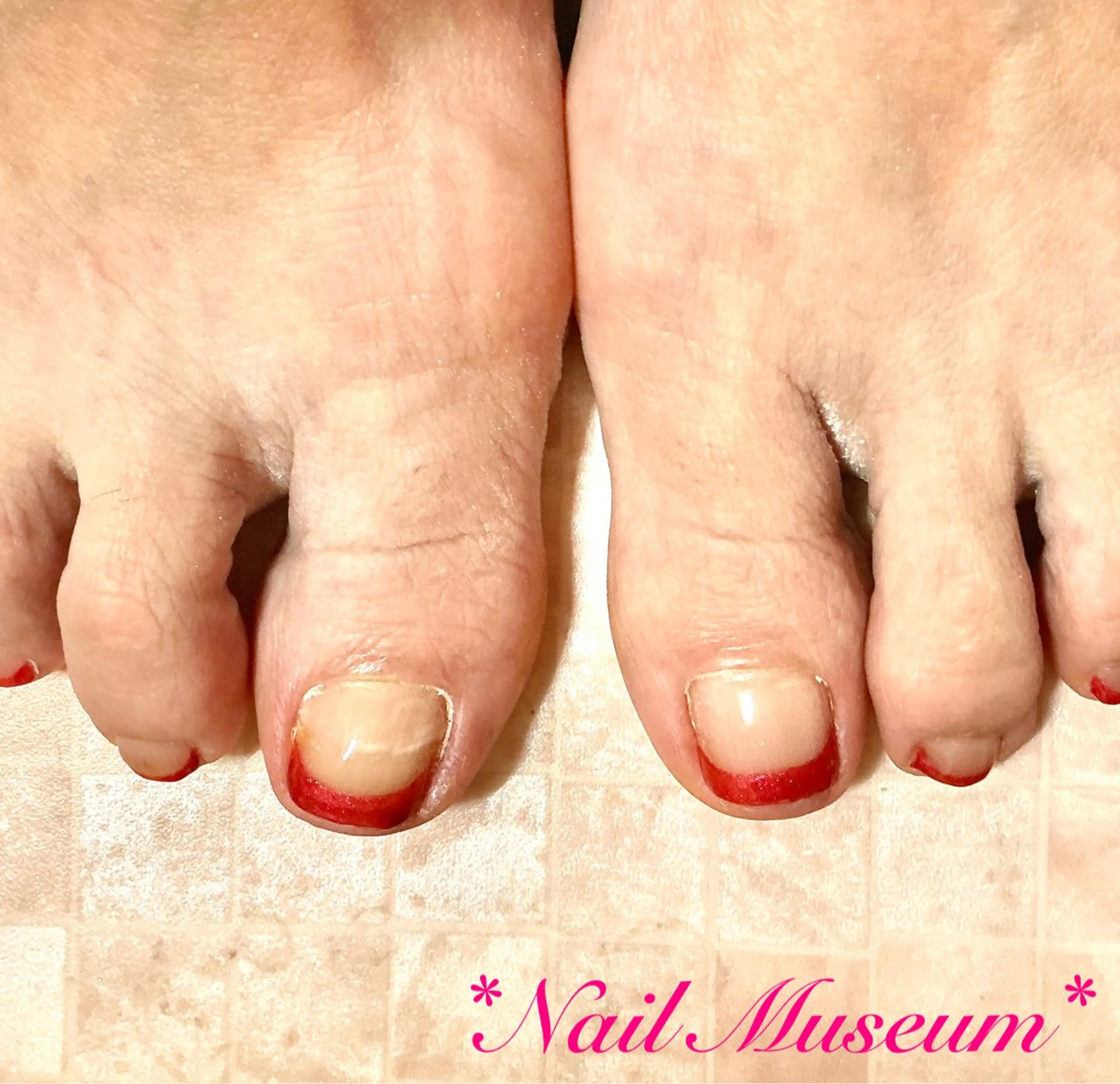 ネイル ブルー クリアネイル フットネイル フレンチネイル ジェルネイル フットネイル nailmuseum KAMATARIのエステ・リラクイメージ
