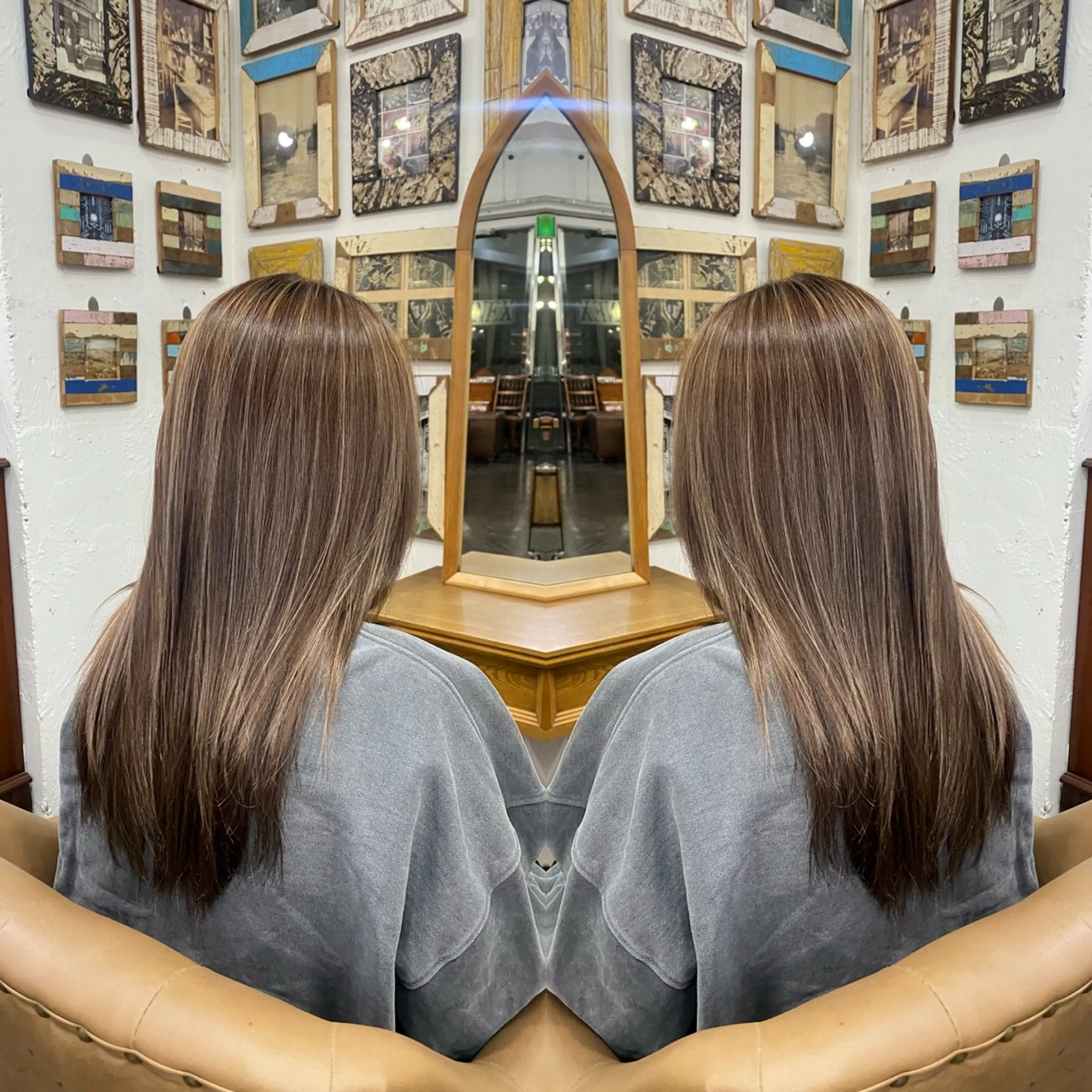 ロング カラー ハイライト/レイヤー /ハイトーン/AOIのヘアスタイル