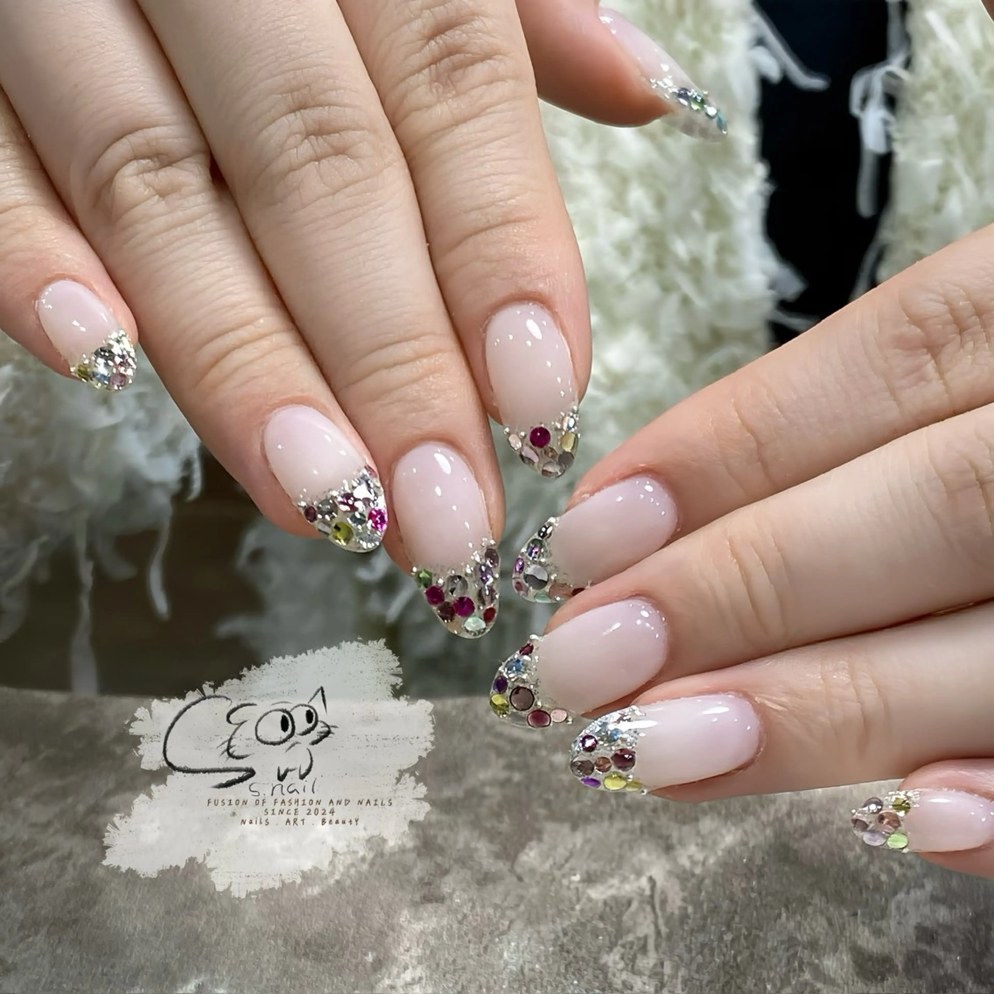 ネイル チークネイル フレンチネイル グラデーション マグネットネイル ワンカラーネイル S.nail _のネイルデザイン