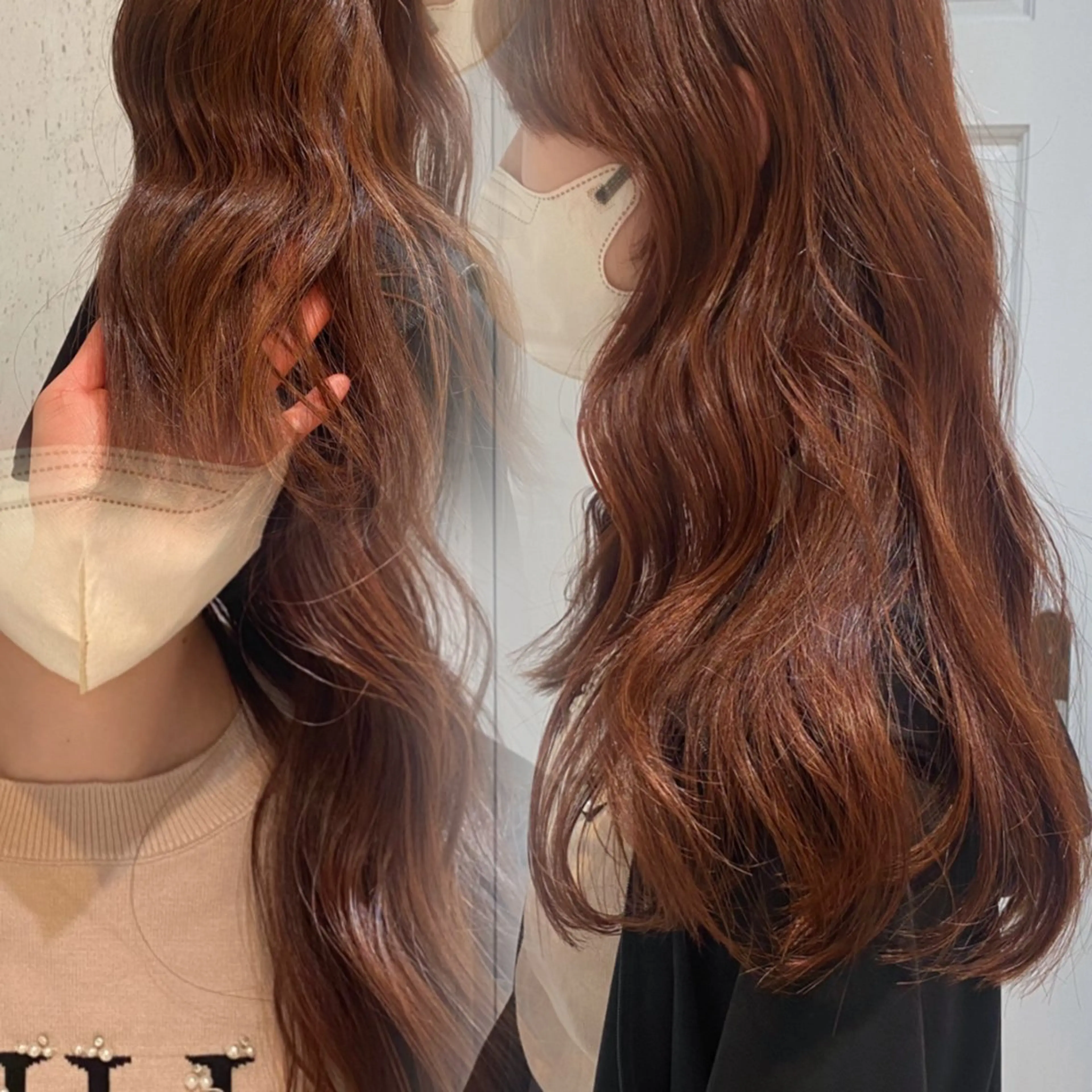 ロング カラー カット ヘアカラー トリートメント mai / linoah˚✧のヘアスタイル